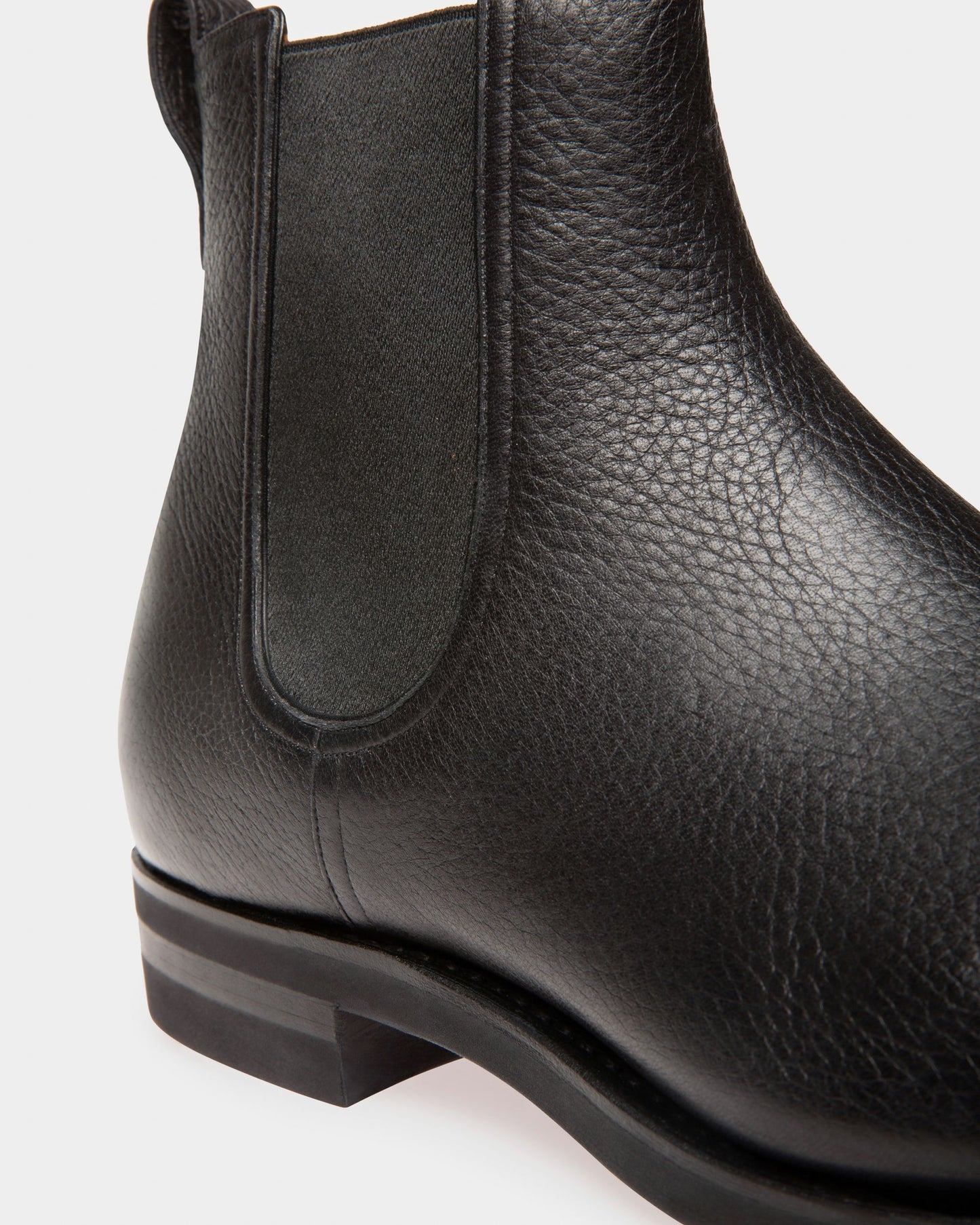 Scavone Men's Leather Boot In Black