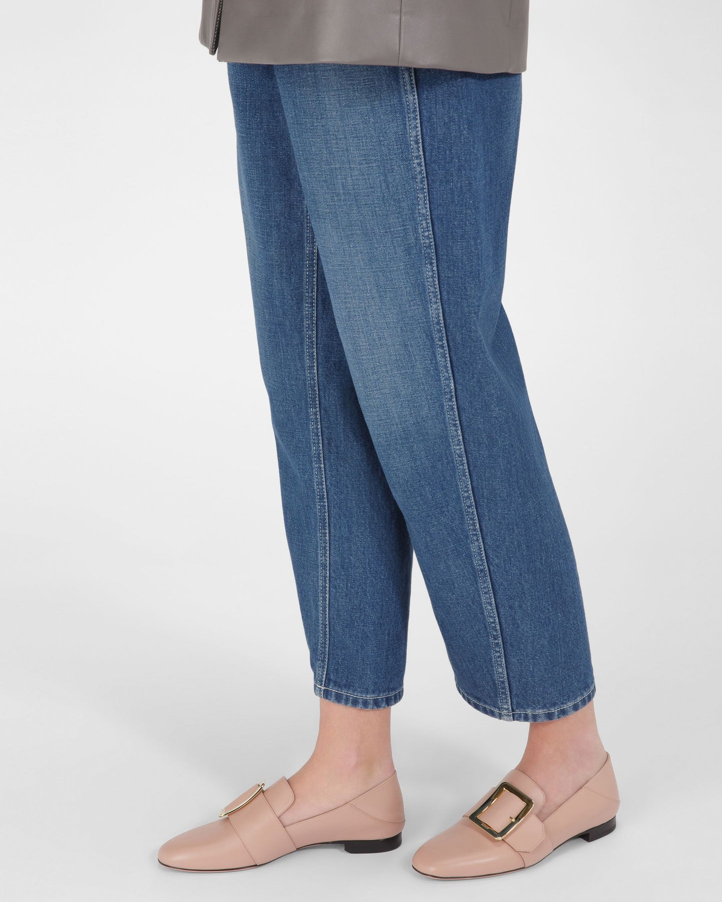 Janelle Leather Loafers In Pink