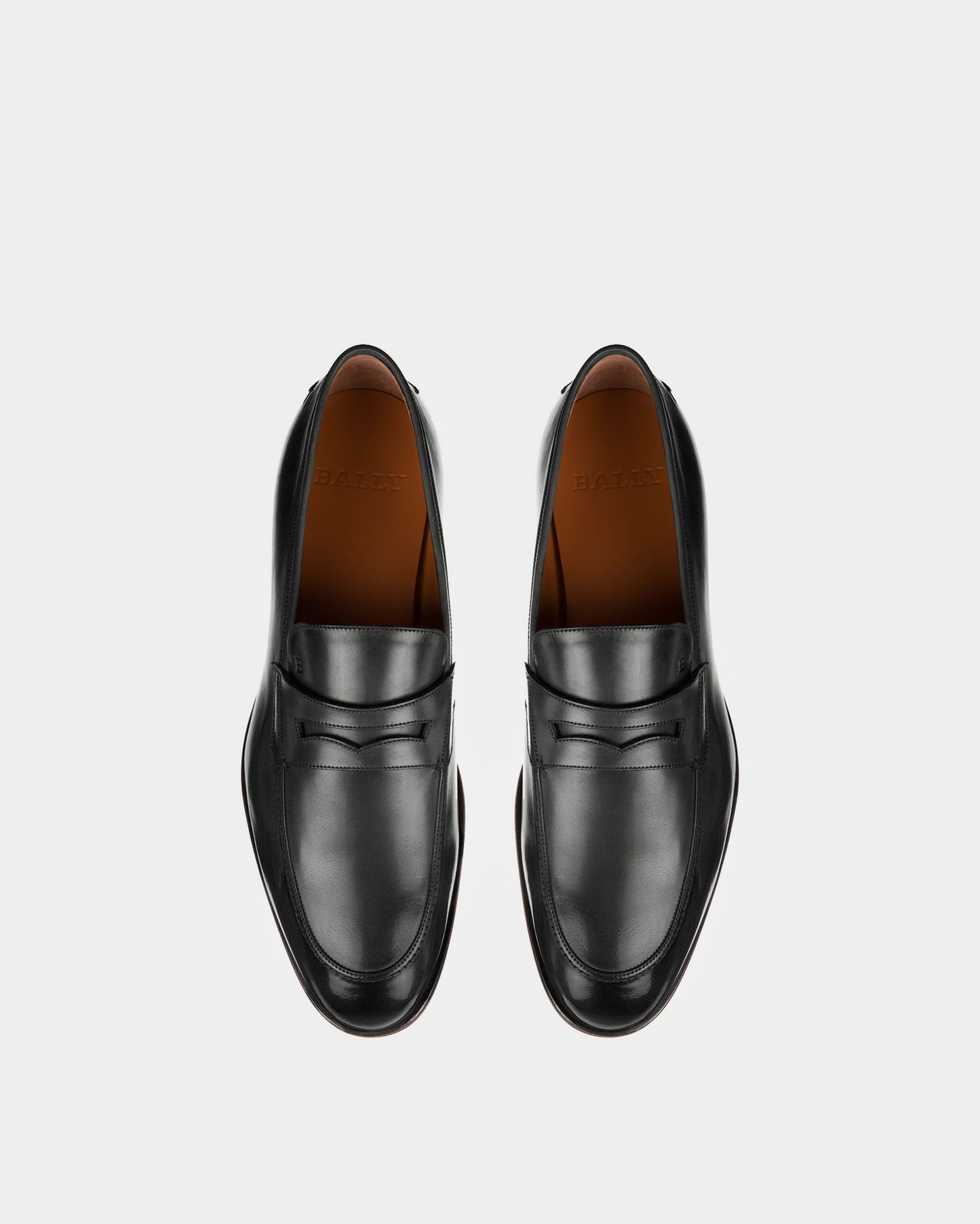 Webb Men's Calf Leather Penny Loafer In Black
