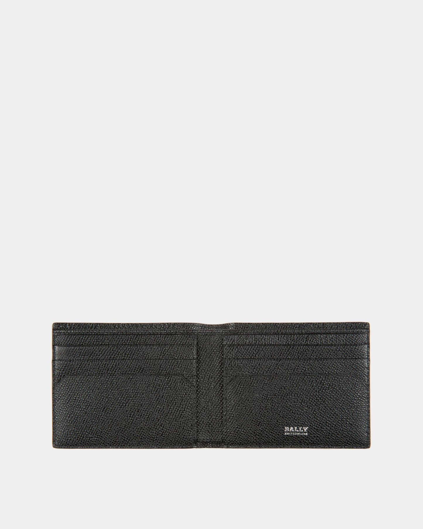 Lettering Wallet In Black Leather