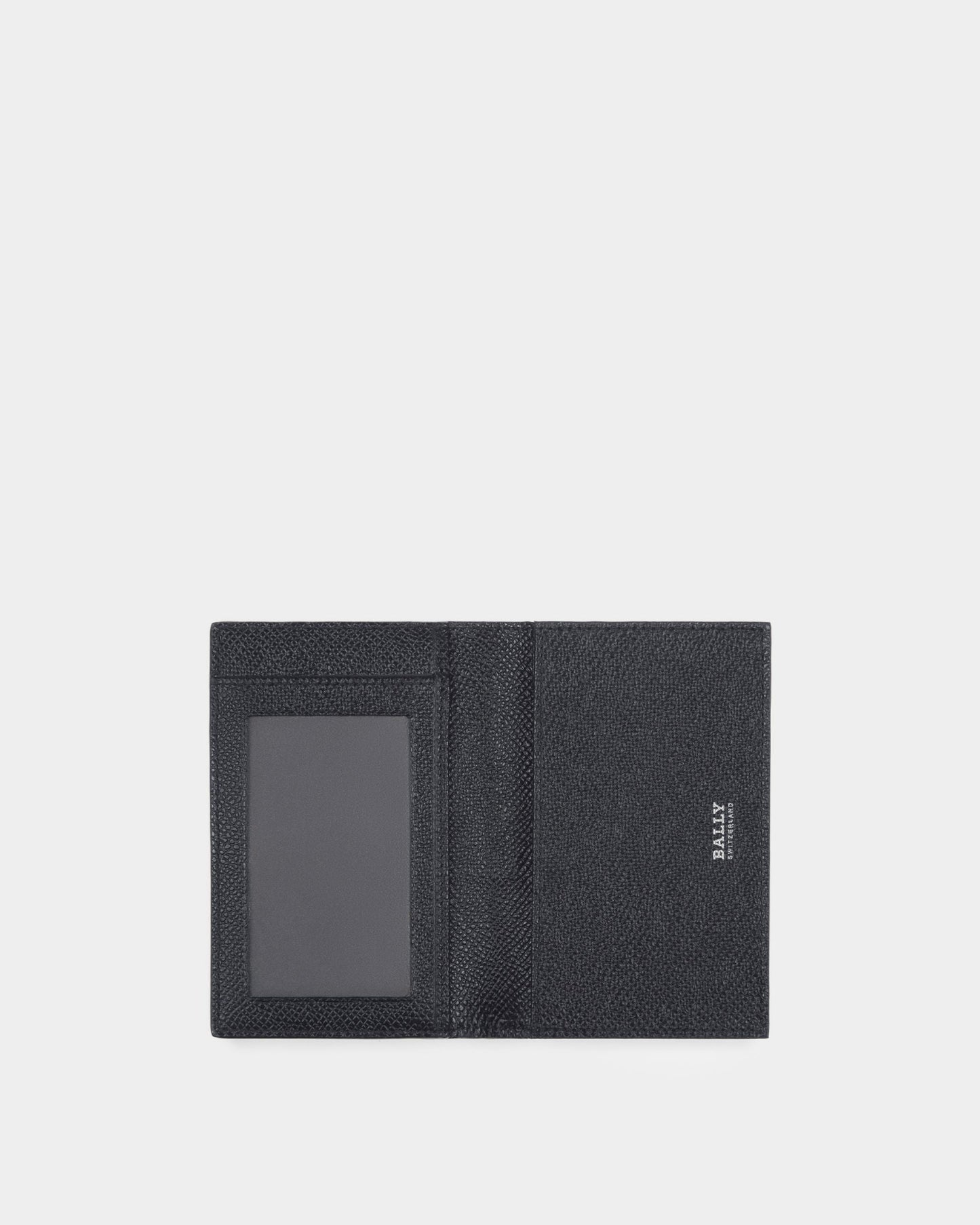 Tyke Leather Card Holder In Navy