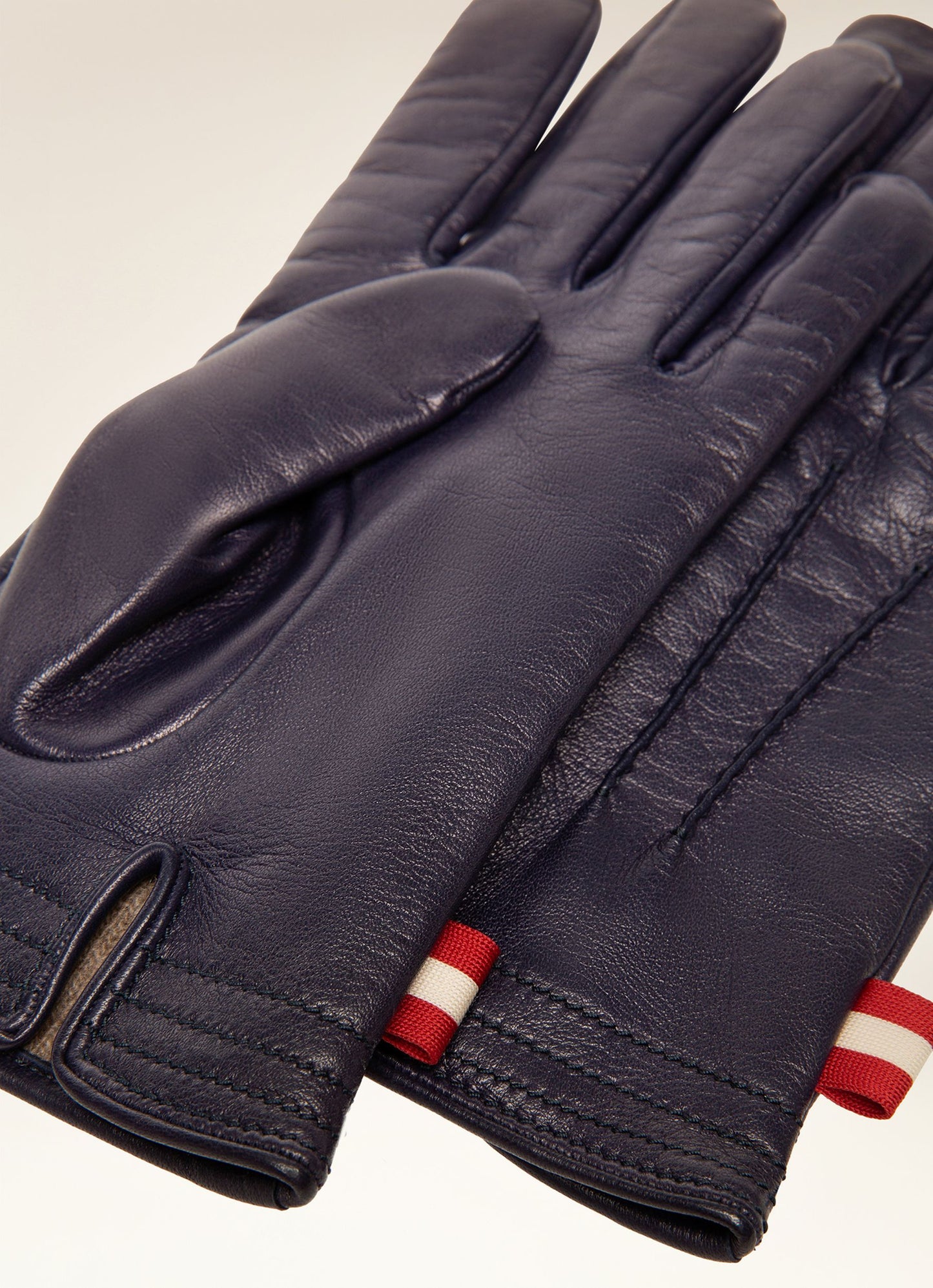Gloves in Blue Nappa Leather