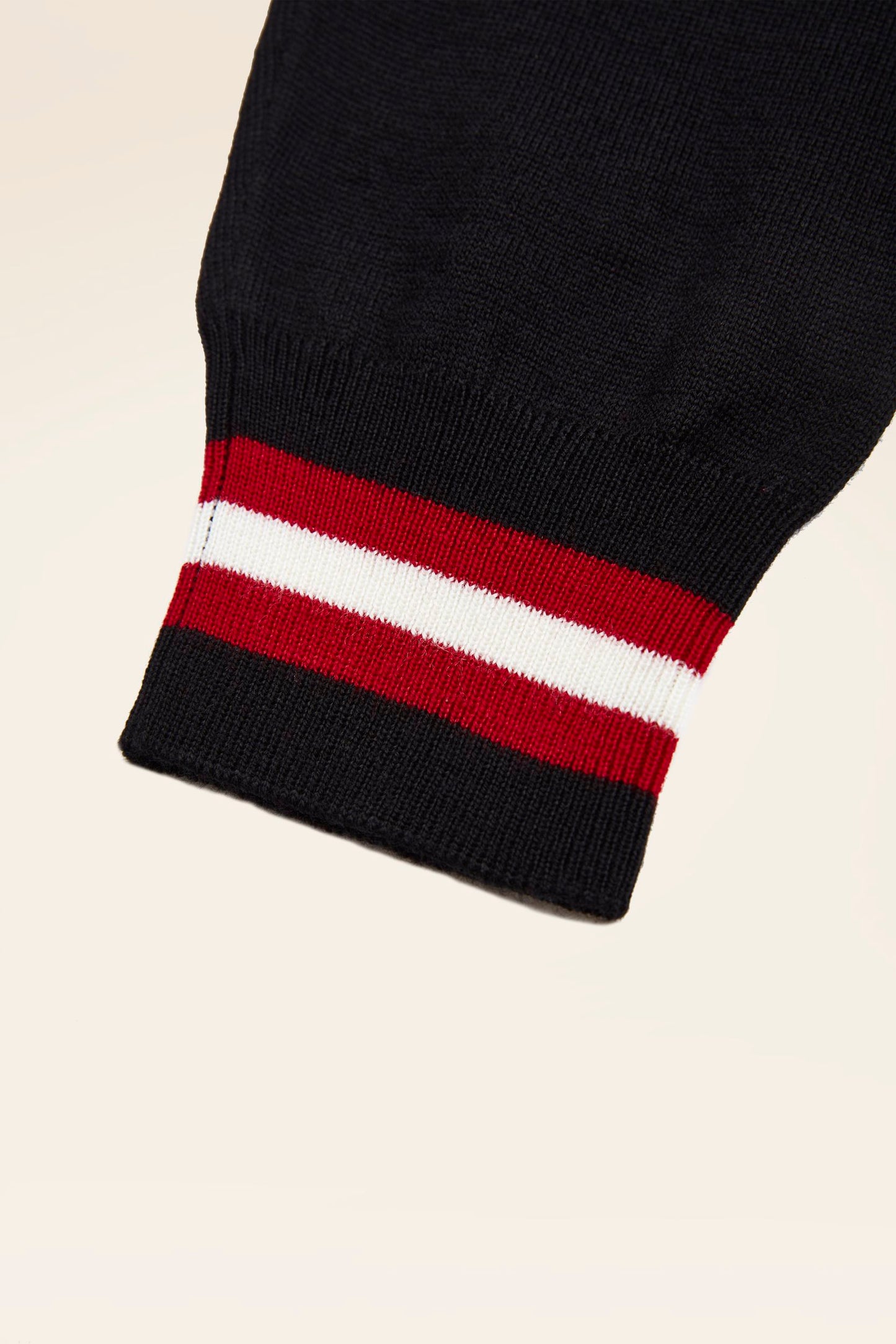 Men's Black Neck Sweater