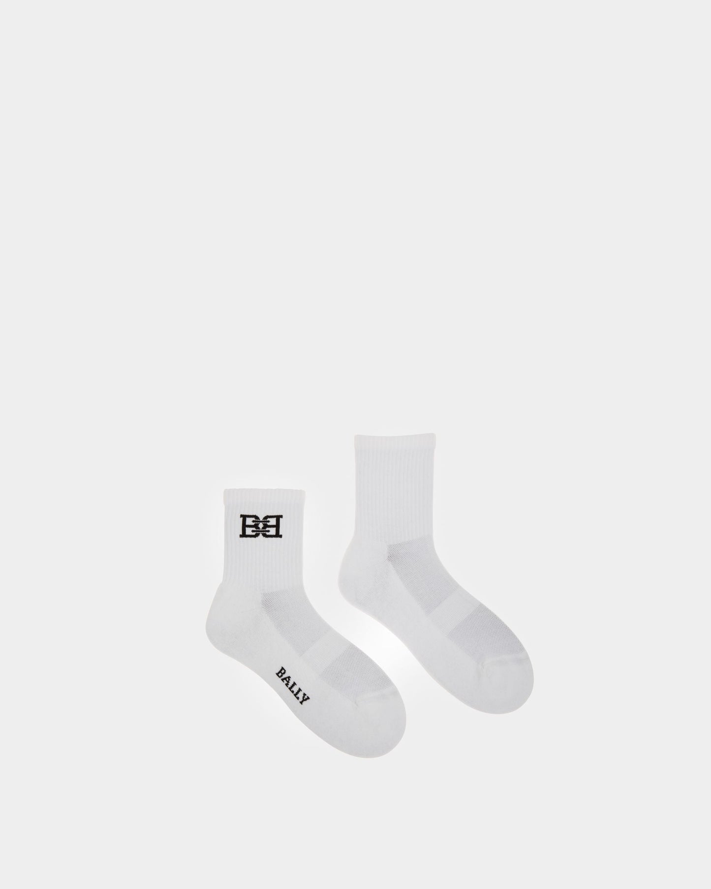 Cotton Mix Socks In White