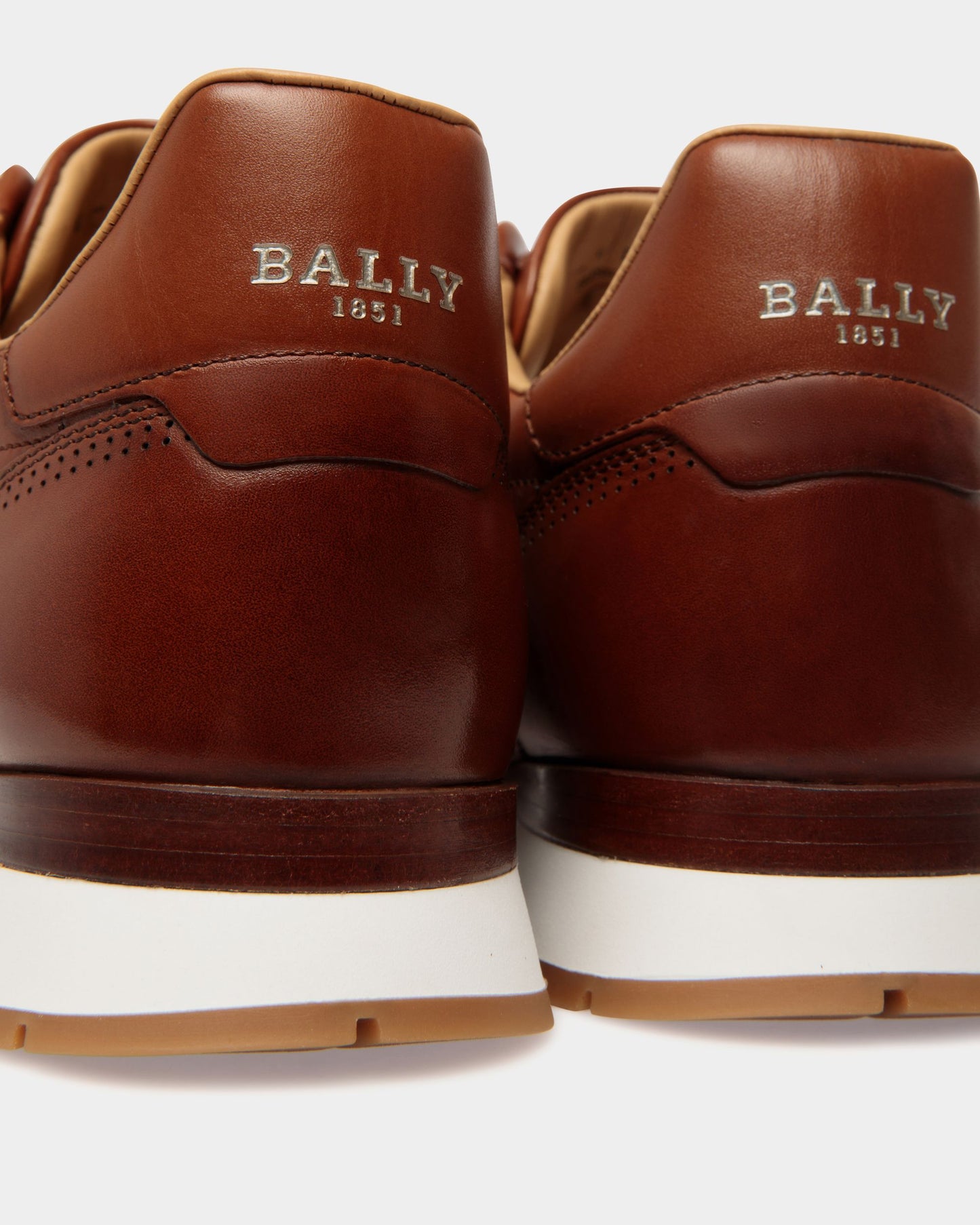 Asken Leather Sneakers In Brown