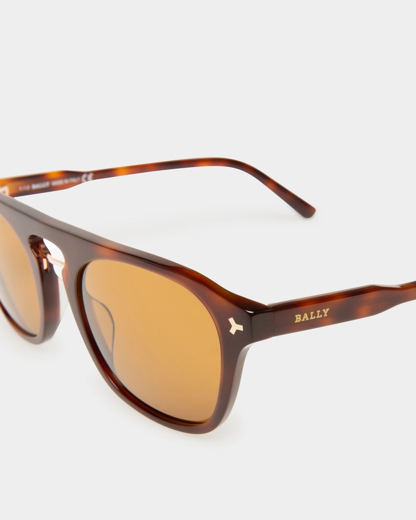 Metropole Acetate Sunglasses In Dark Havana & Brown Lens