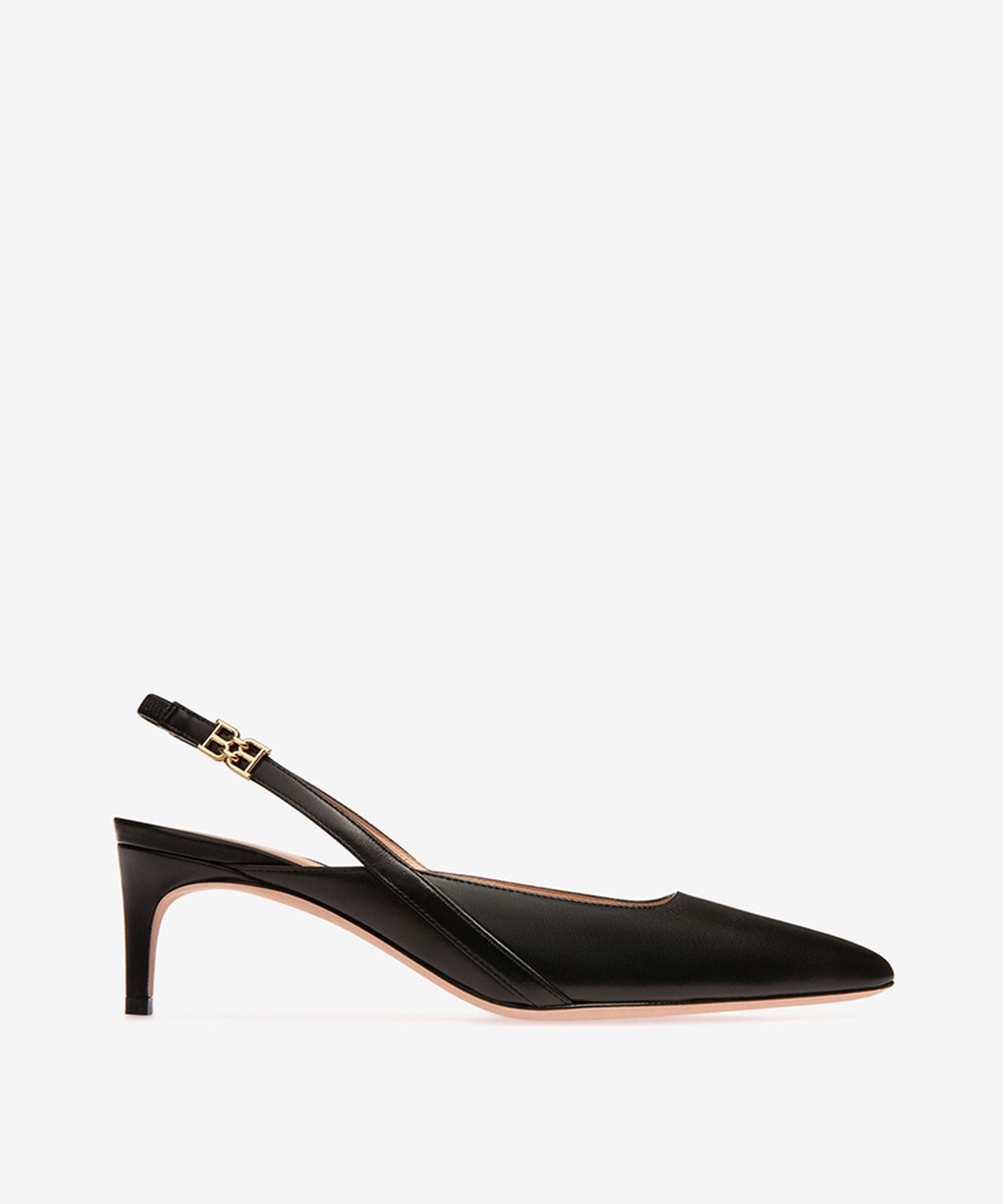 Edeline Leather Slingback Pumps In Black
