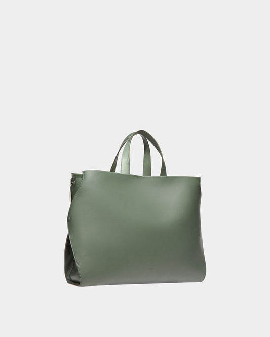 Arbona Leather Tote In Sage