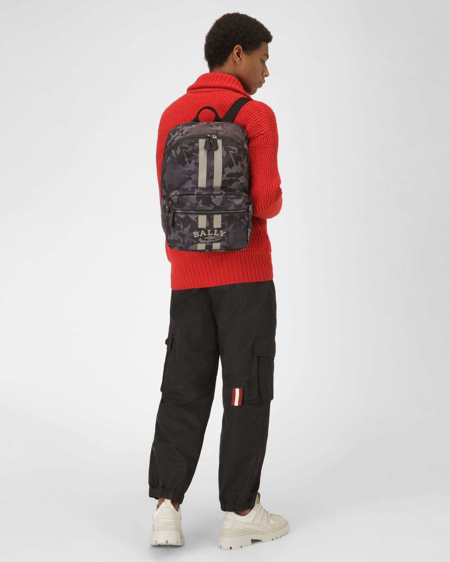 Fixie Nylon Backpack In Black