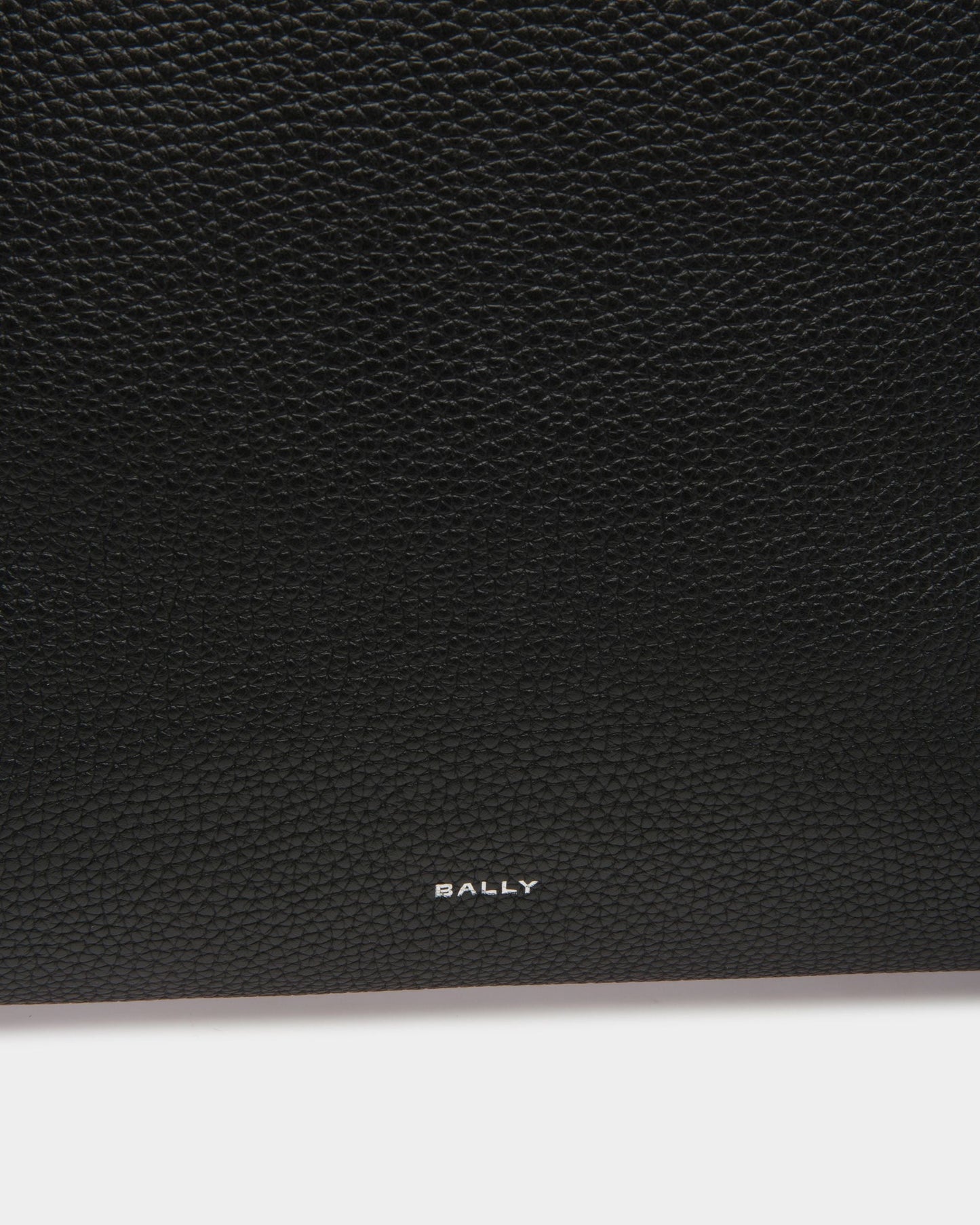 Slim | Men's Backpack | Black Leather | Bally | Still Life Detail