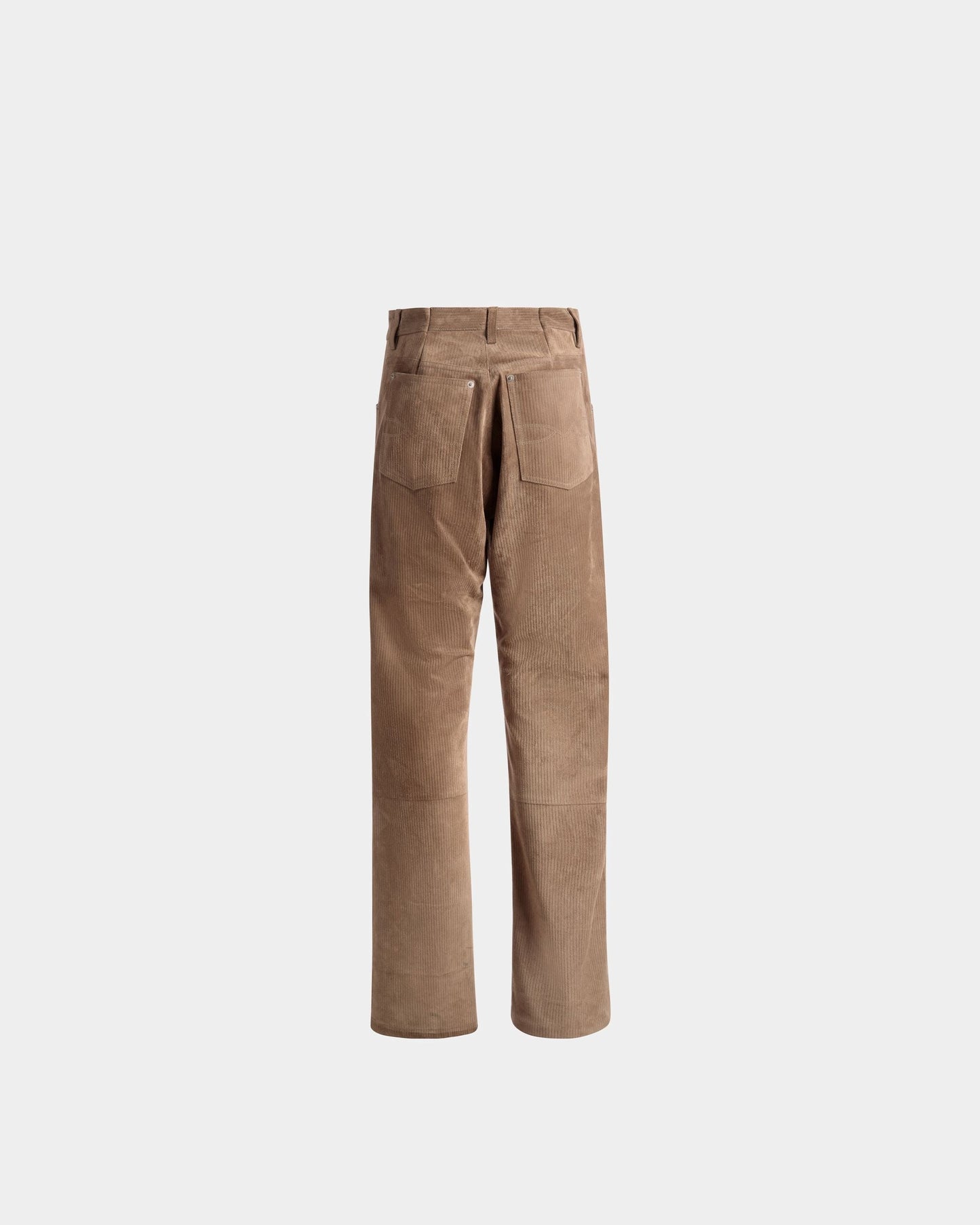 Straight Trousers | Men's Trousers | Sepia Leather | Bally | Still Life Back
