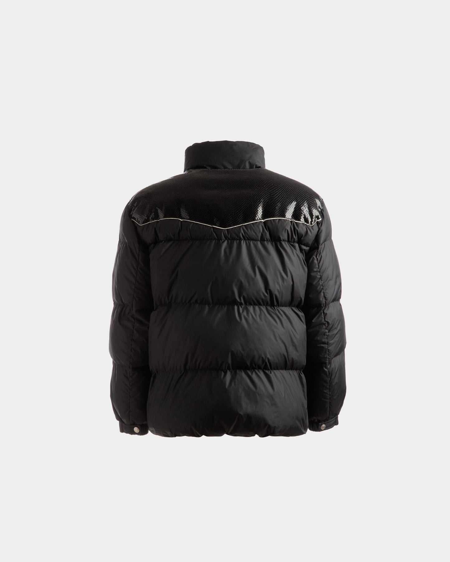 Puffer Jacket | Men's Outerwear | Black Nylon | Bally | Still Life Back