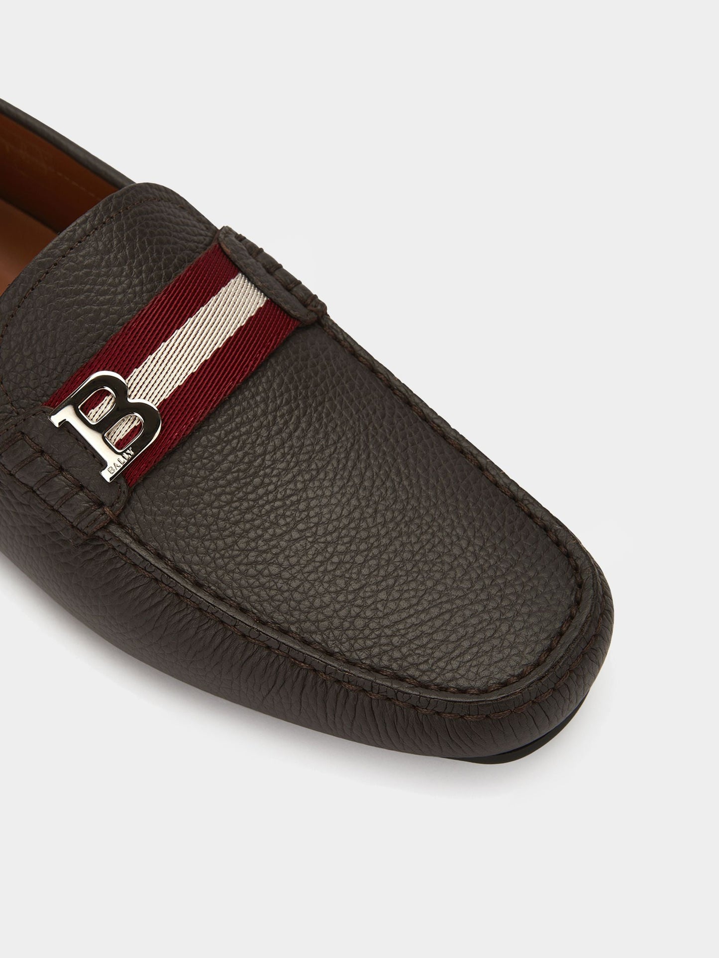 Driver in Brown Grained Leather