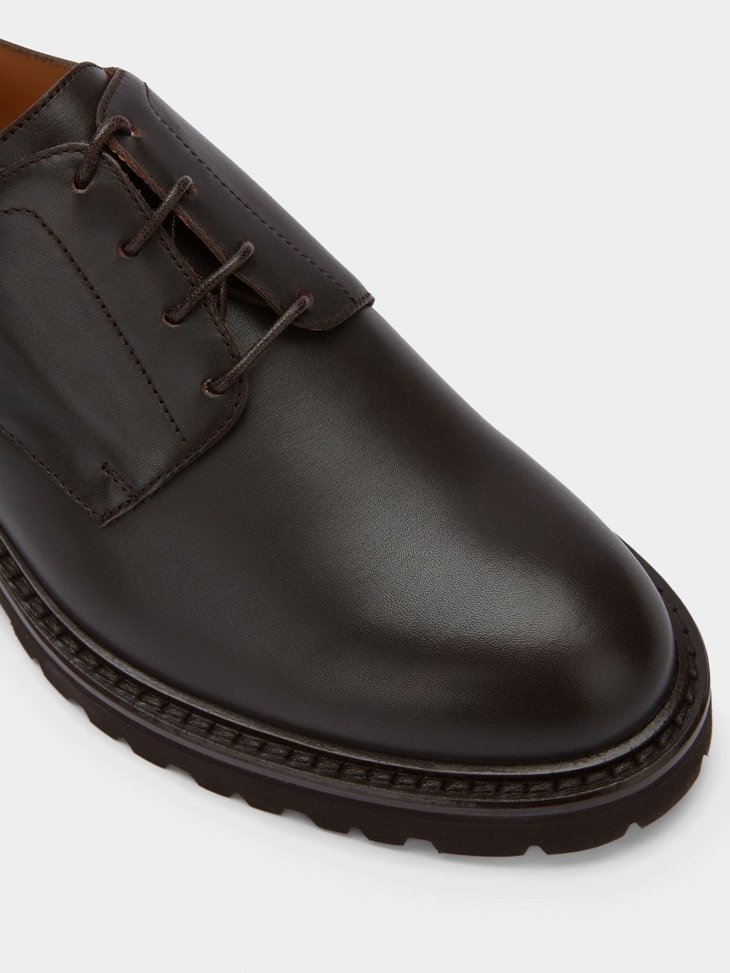 Derby in Brown Leather