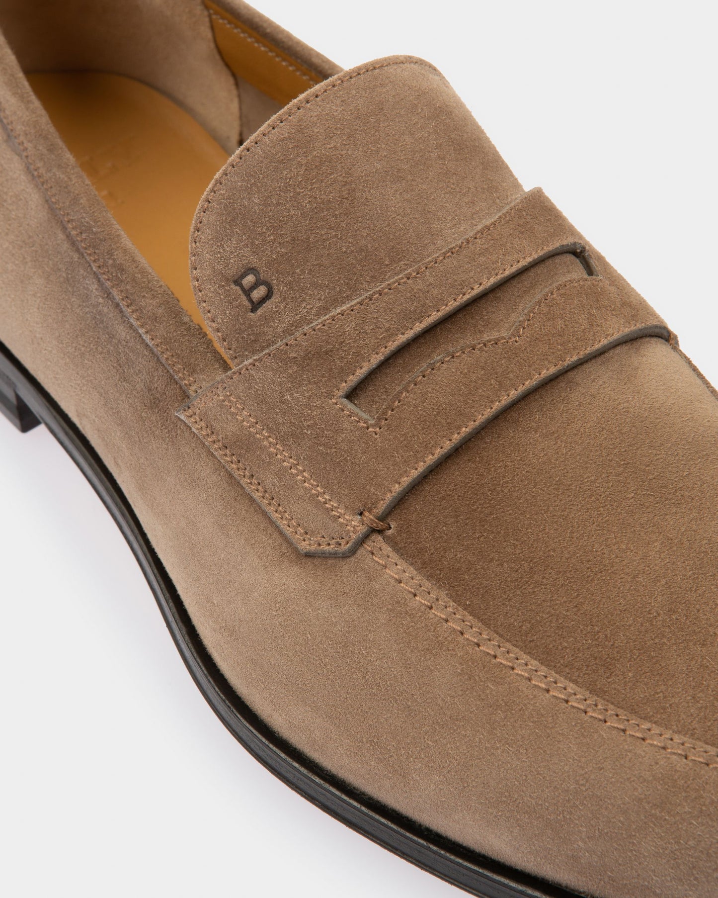 Webb Leather Loafers In Taupe