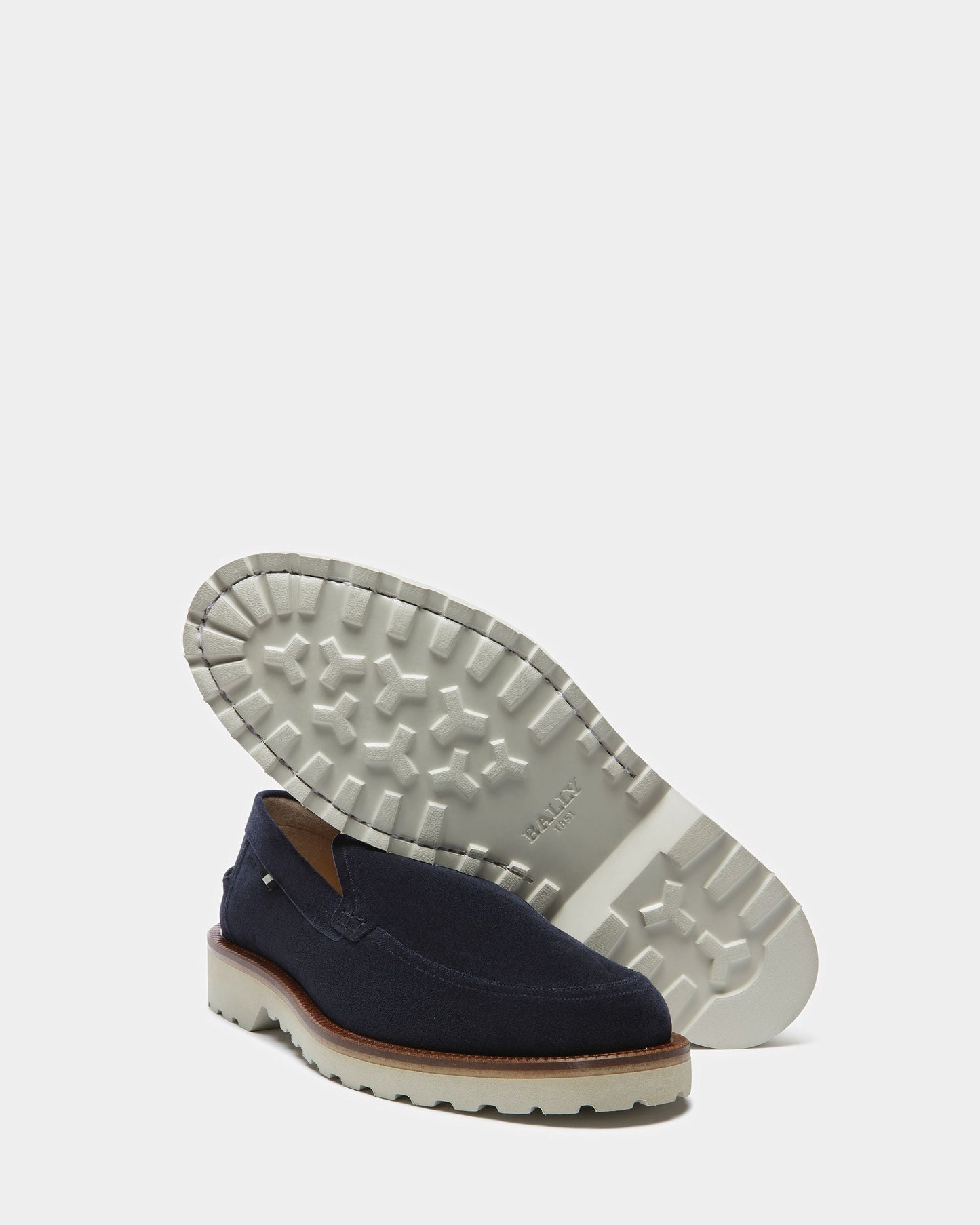 Novald Leather Loafers In Midnight