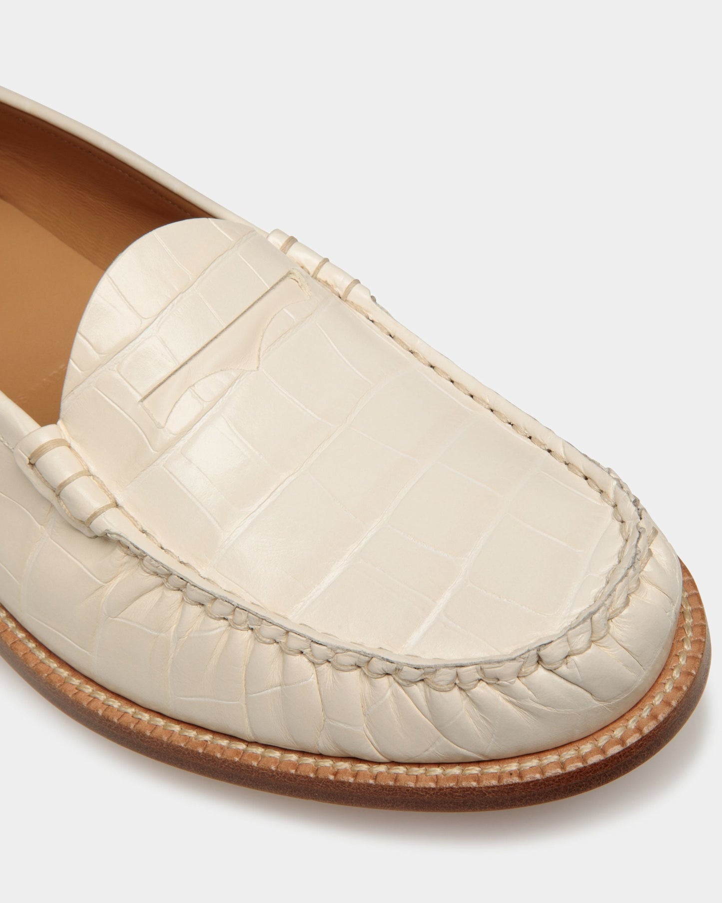 Rome Mocassins In Bone Leather