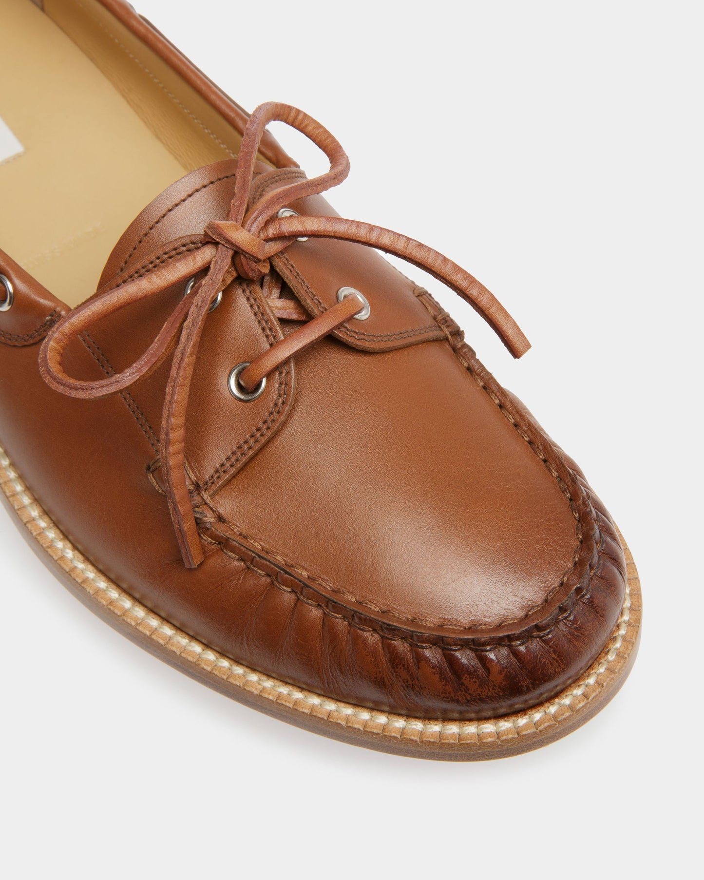 Rimon | Men's Mocassins | Brown Leather | Bally | Still Life Detail