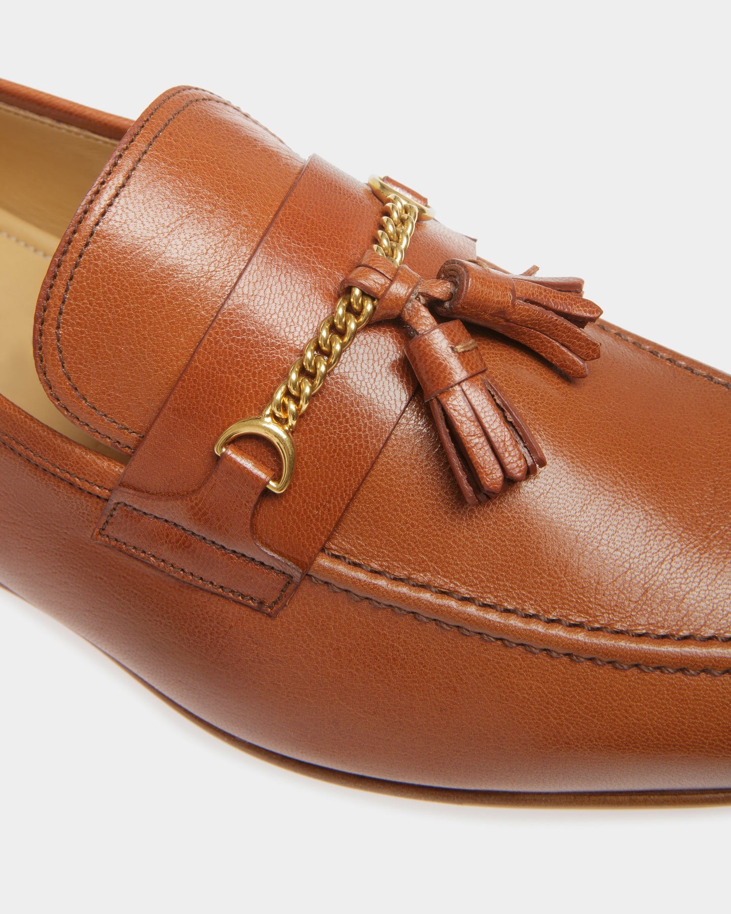 Saily | Men's Loafers | Brown Leather | Bally | Still Life Detail