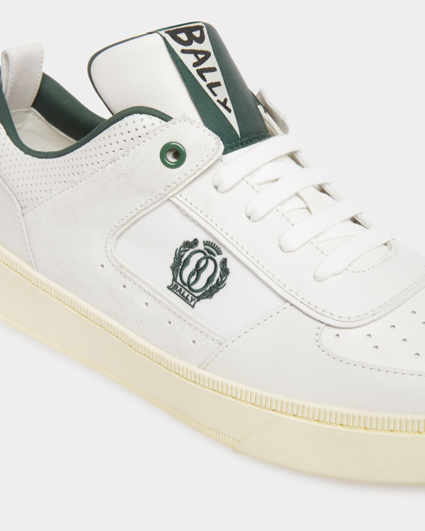 Riweira | Men's Sneakers | White Leather | Bally | Still Life Detail