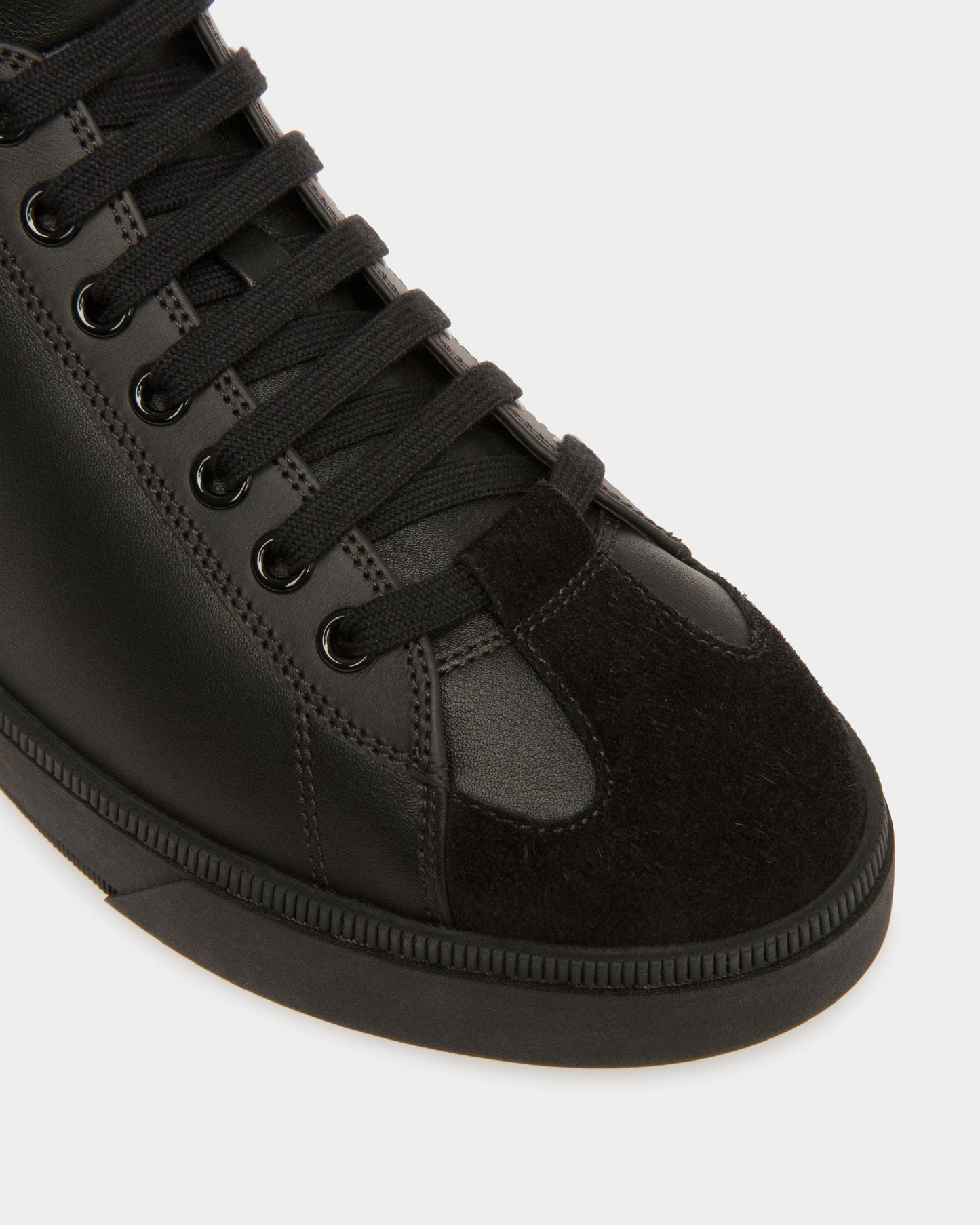 Randy | Men's Sneakers | Black And Python Print Leather | Bally | Still Life Detail