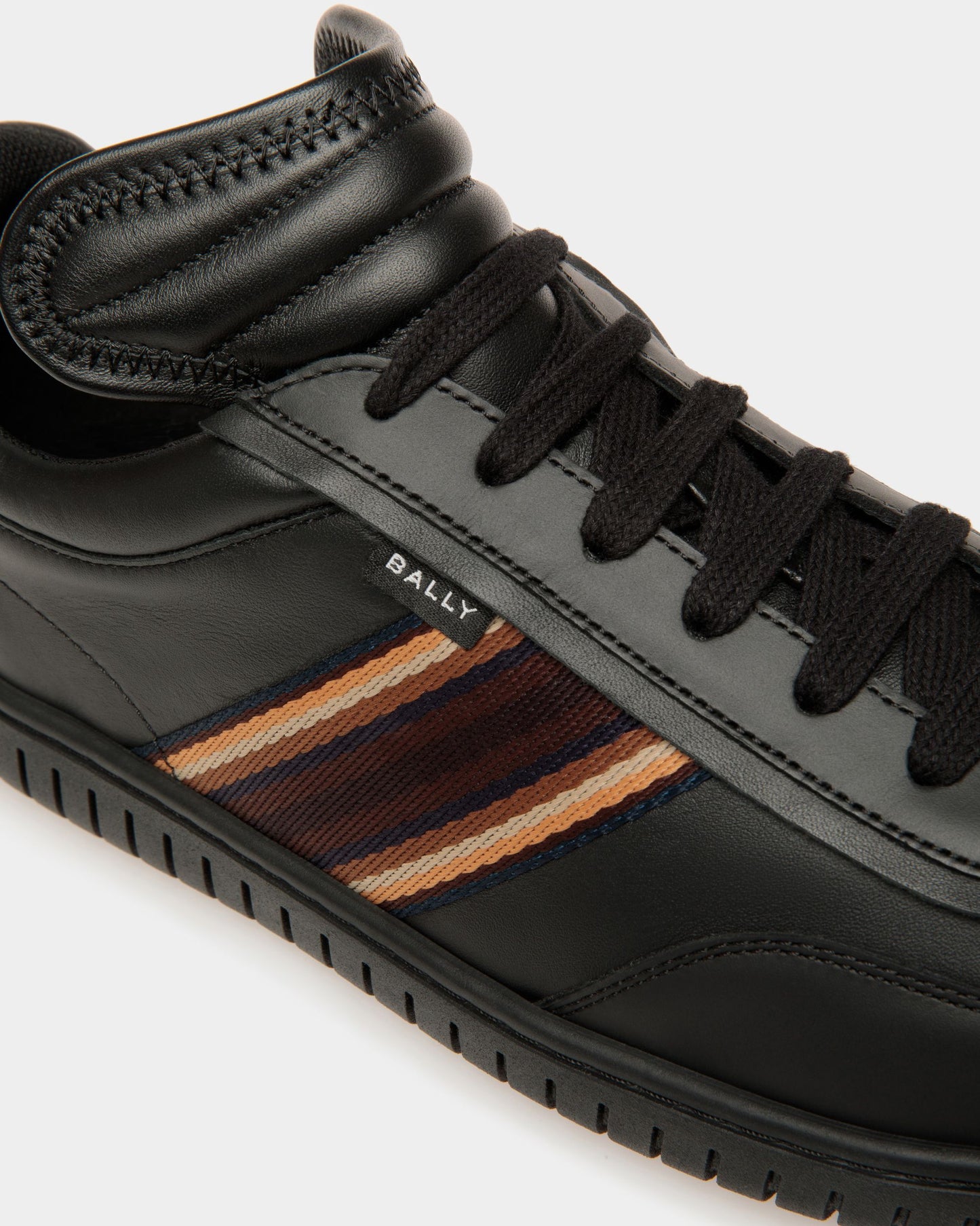 Player Sneakers In Black Leather