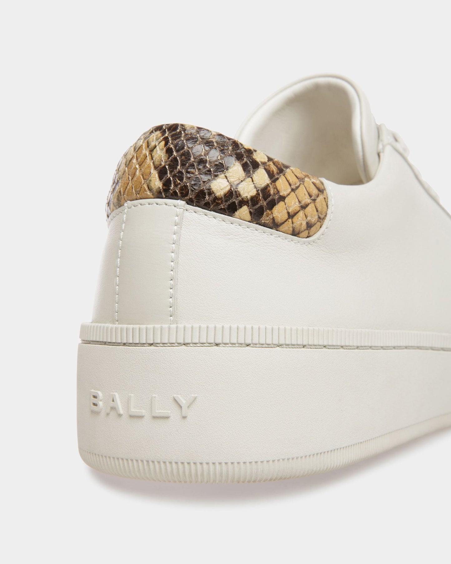 Randy | Men's Sneakers | Dusty White Leather | Bally | Still Life Detail
