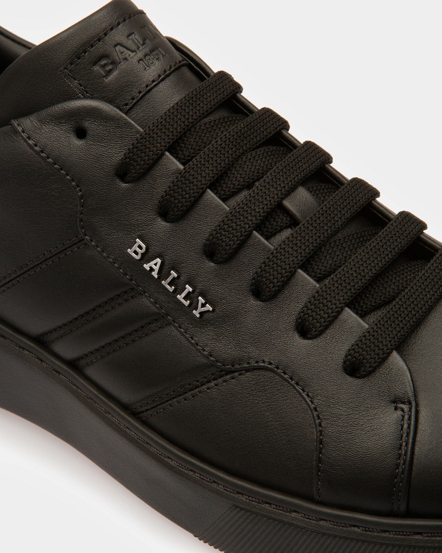 Maxim Leather Sneakers In Black