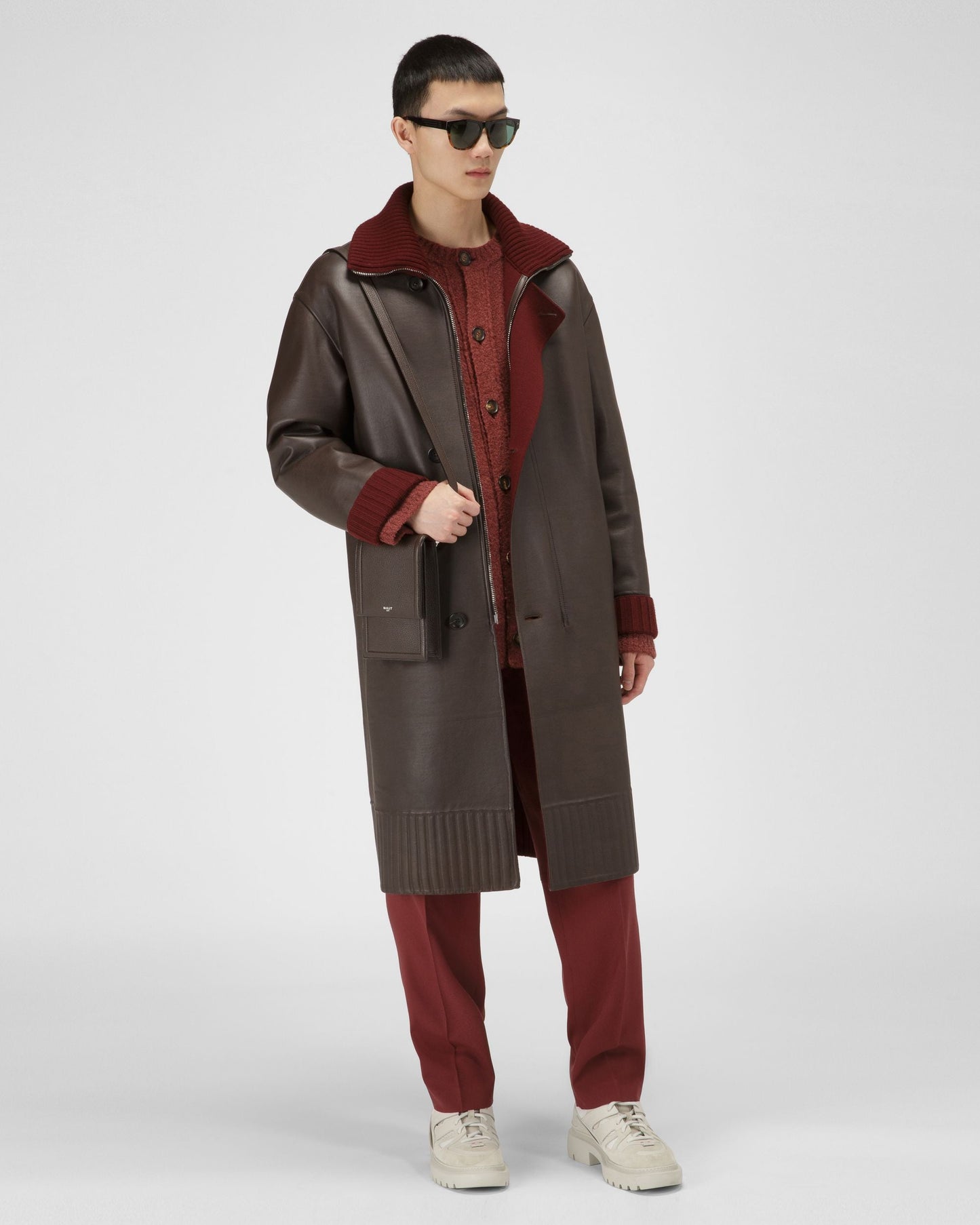 Wool Trousers In Heritage Red