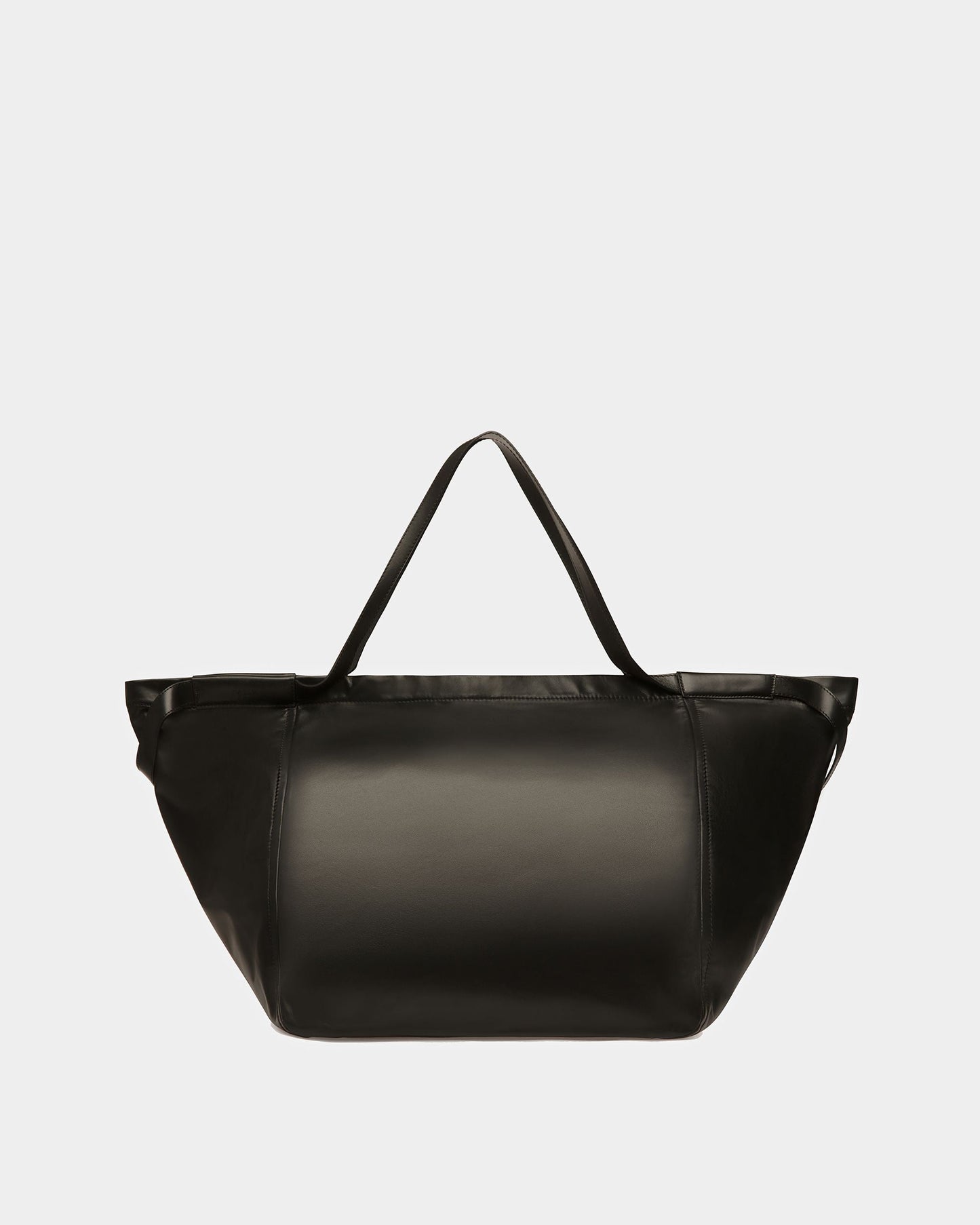 Billboard Leather Tote In Black