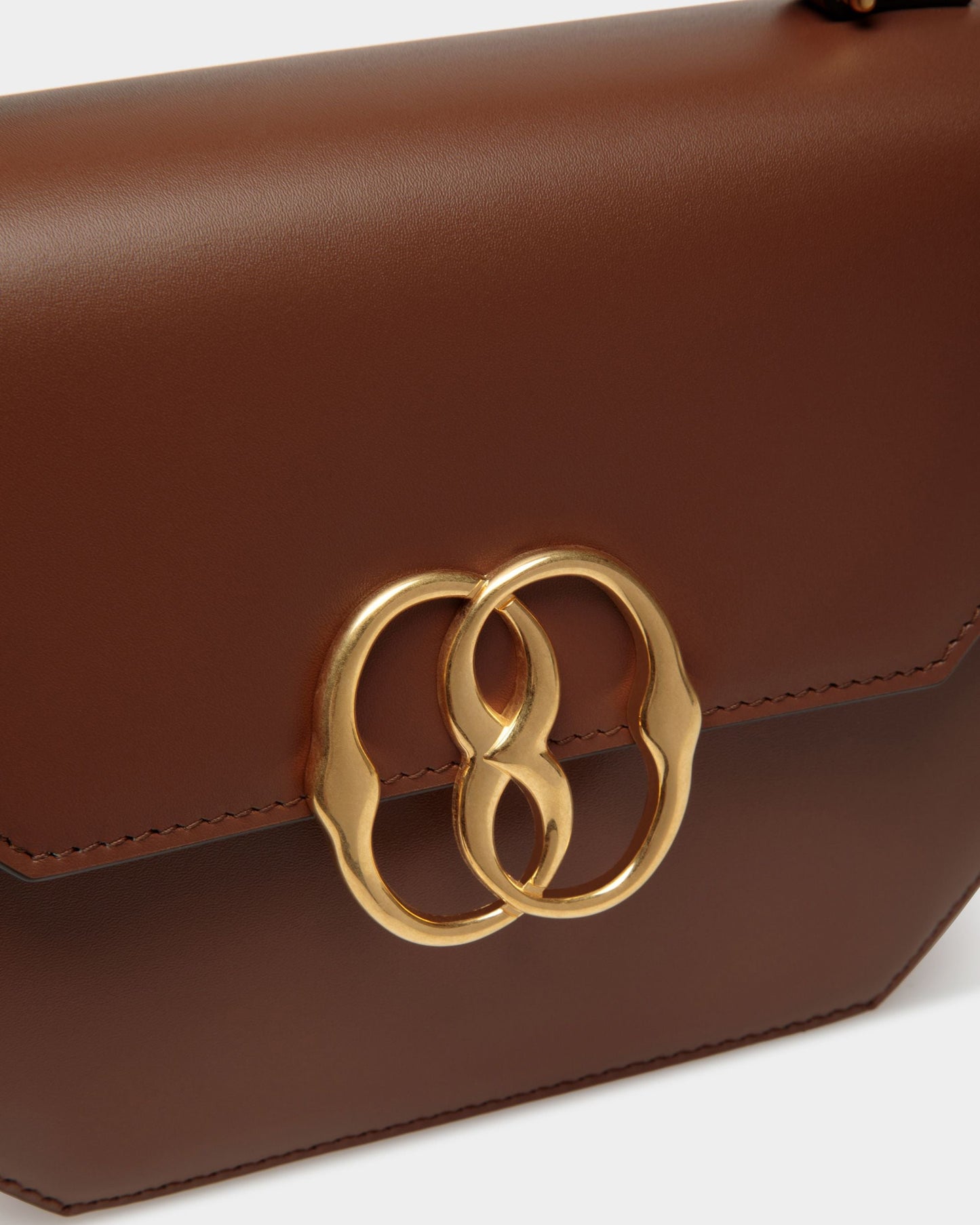 Emblem Minibag In Brown Leather