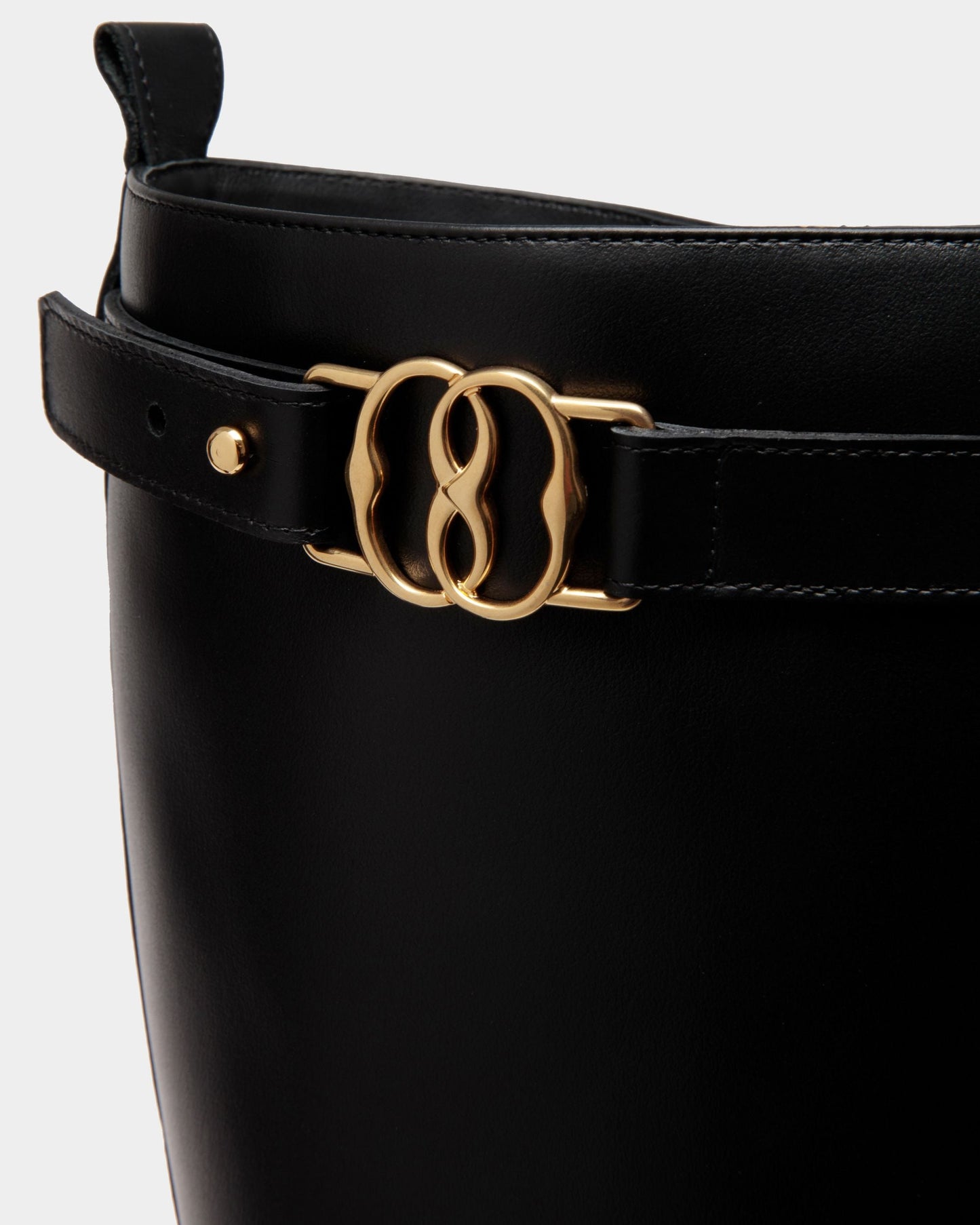 Neny | Women's Boots | Black Leather | Bally | Still Life Detail