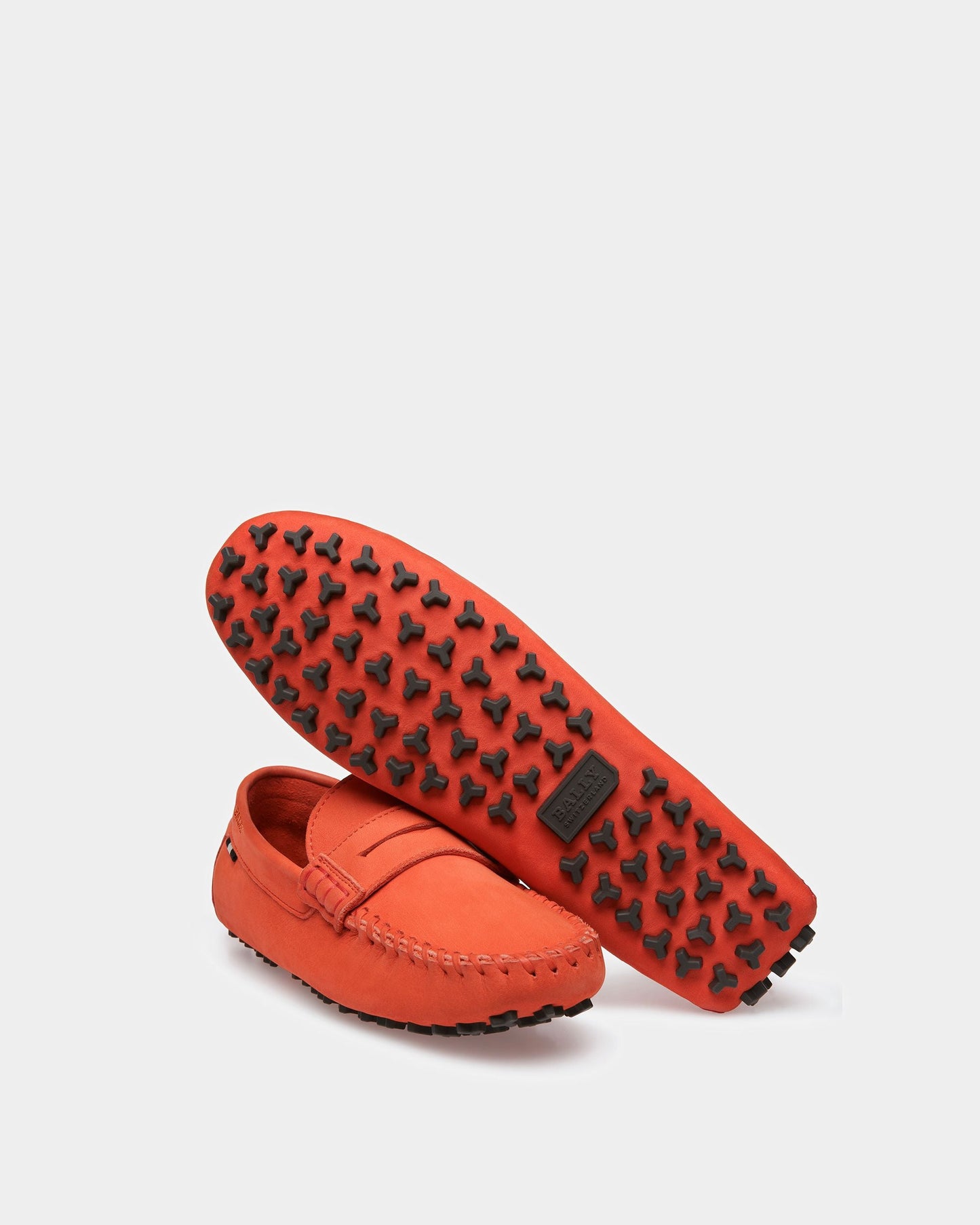 Lamby Leather Drivers In Orange