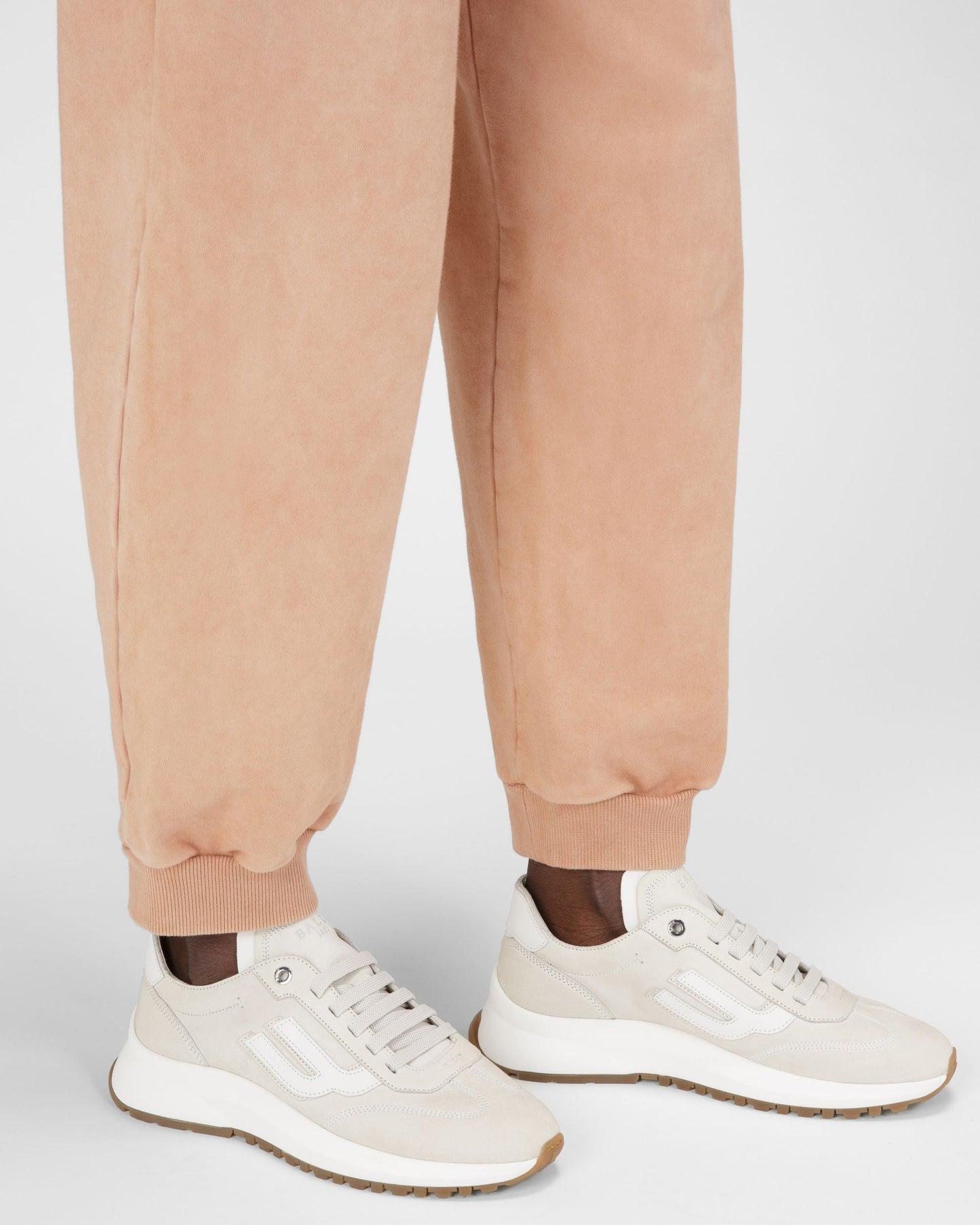 Demyl Leather Sneakers In Denty White & White