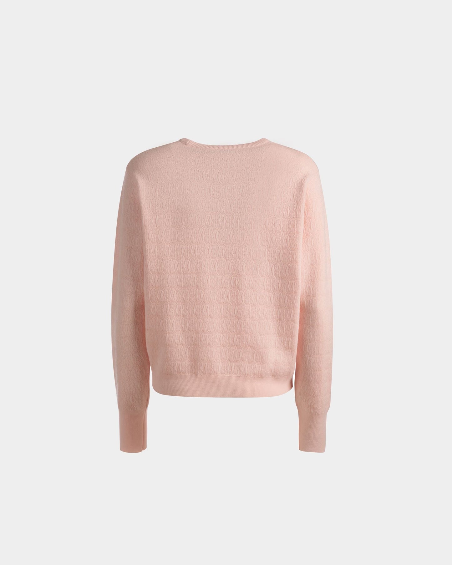 Crew Neck Sweater | Women's Sweater | Dusty Petal Wool | Bally | Still Life Back