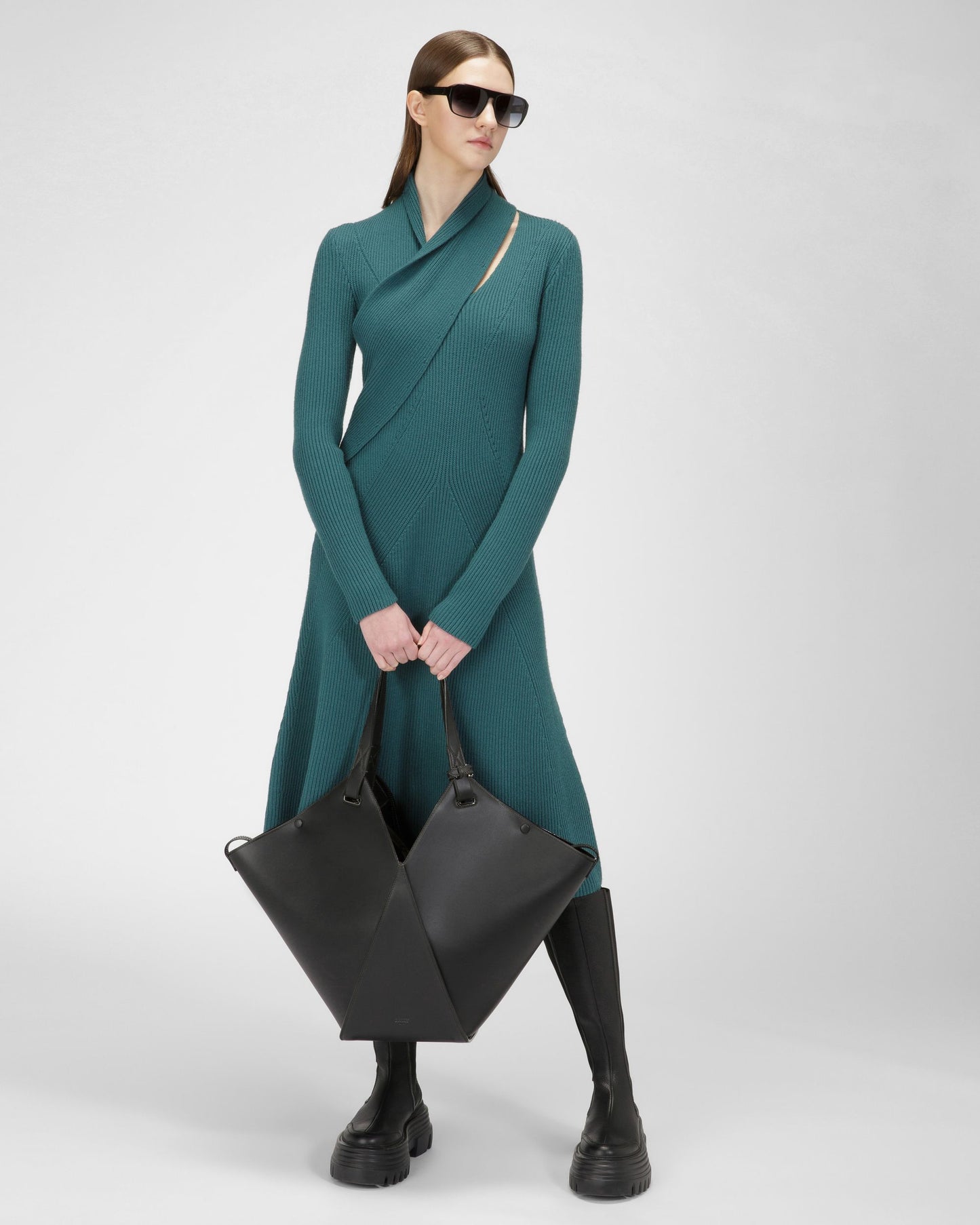 Wool Dress In Green
