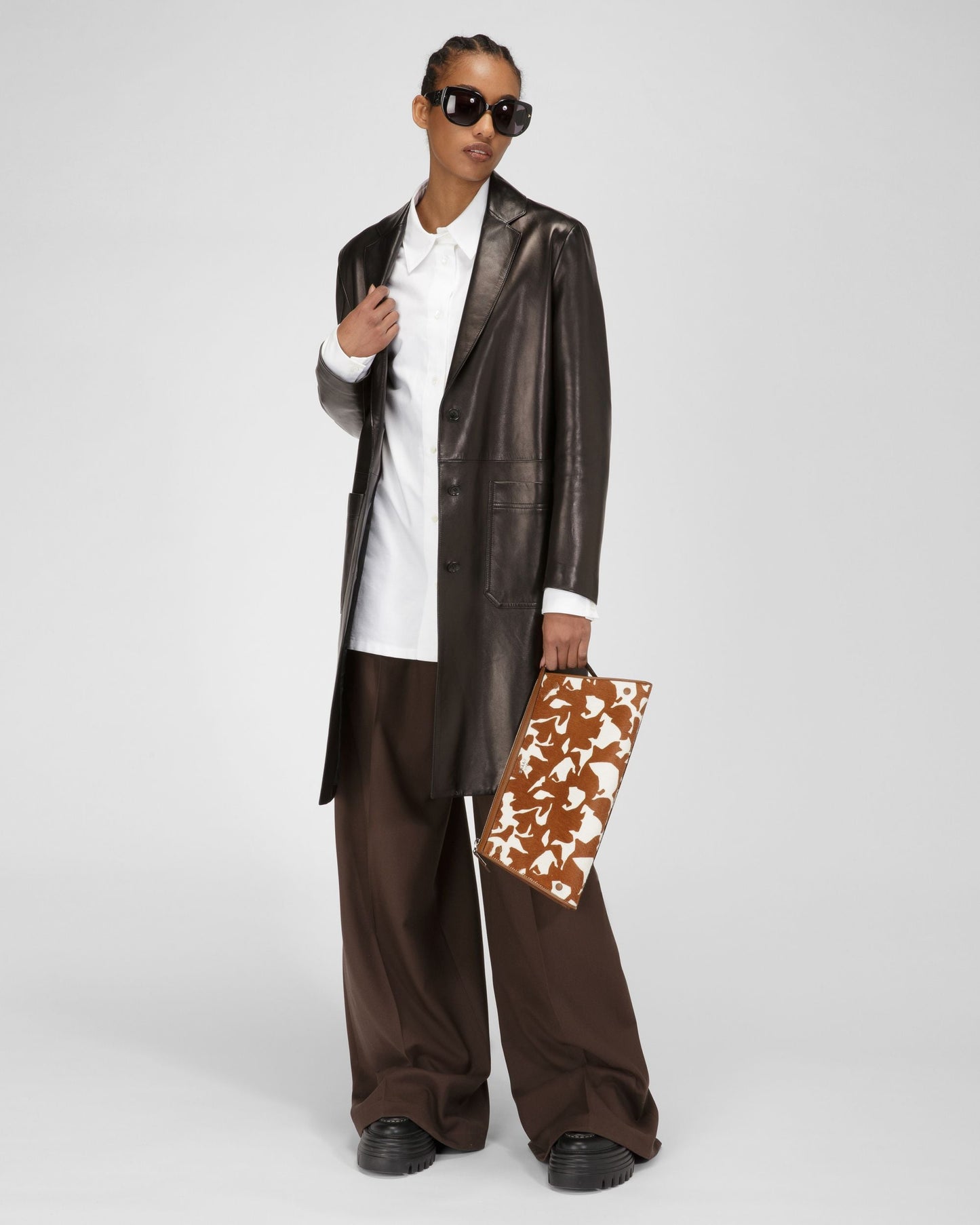 Leather Outerwear In Black
