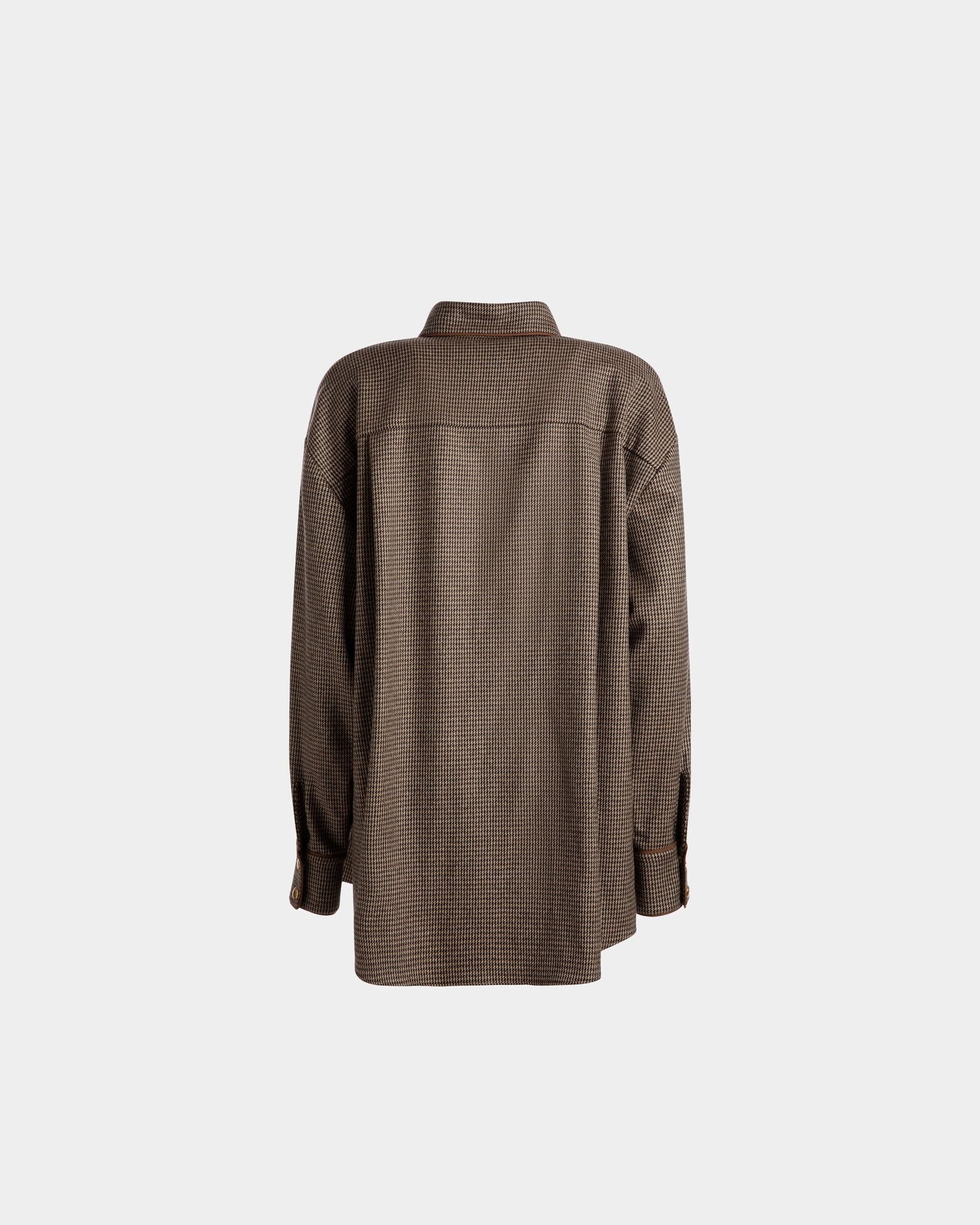 Dogtooth shirt | Women's Shirt | Desert Wool | Bally | Still Life Back