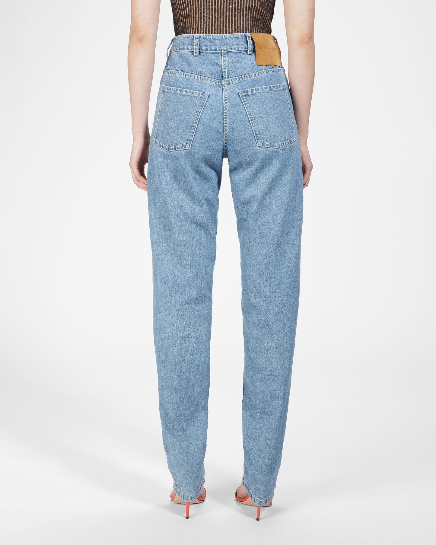 Denim Trousers In Light Blue