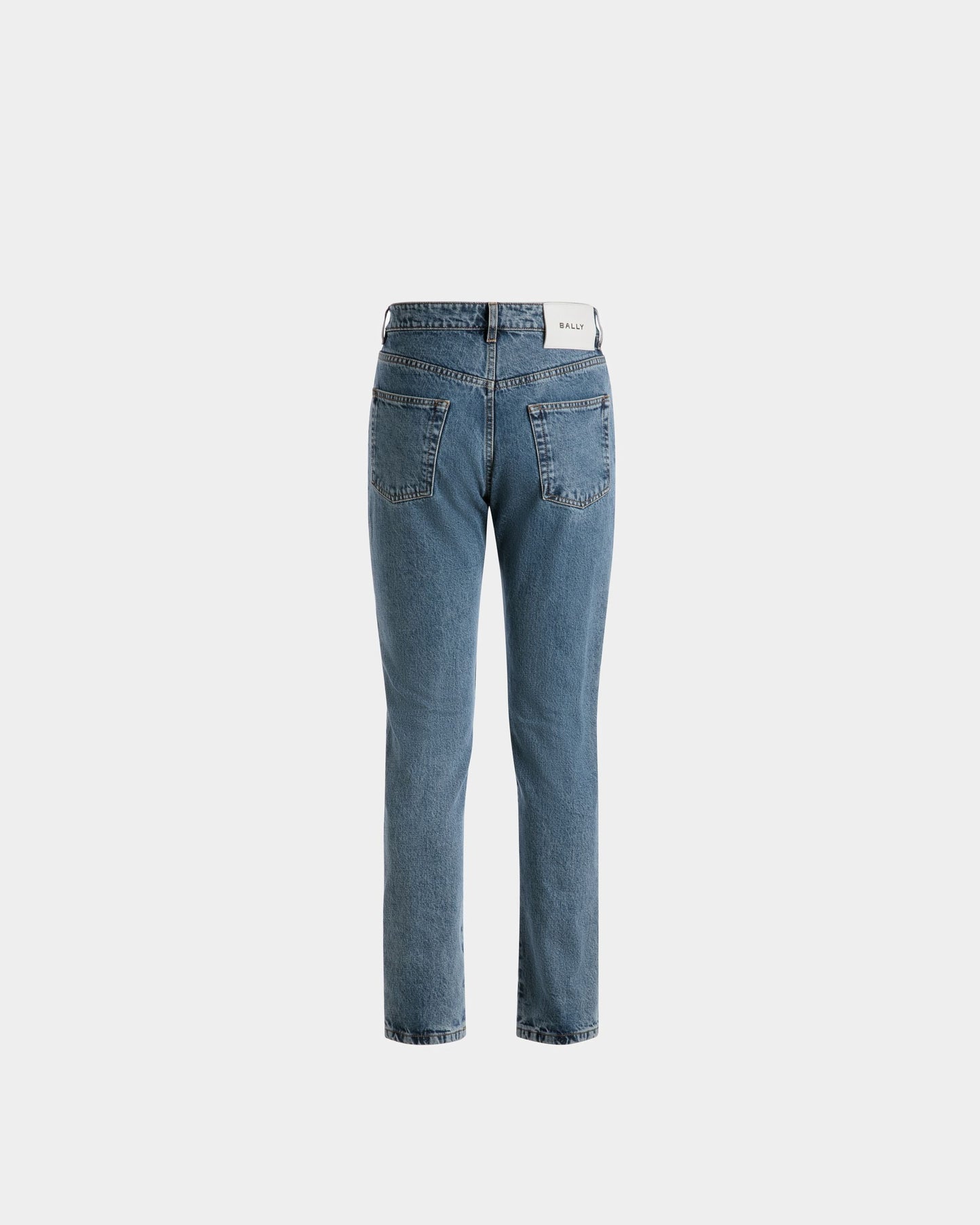 Denim Pants | Women's Pants | Light Blue Denim | Bally | Still Life Back
