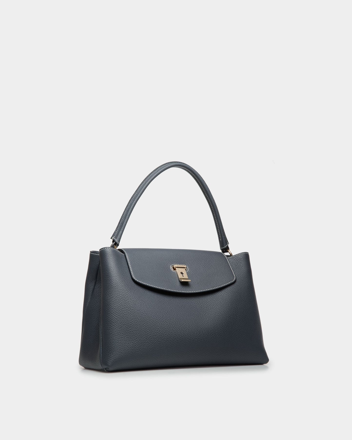 Lock Me Top Handle Bag in Leather