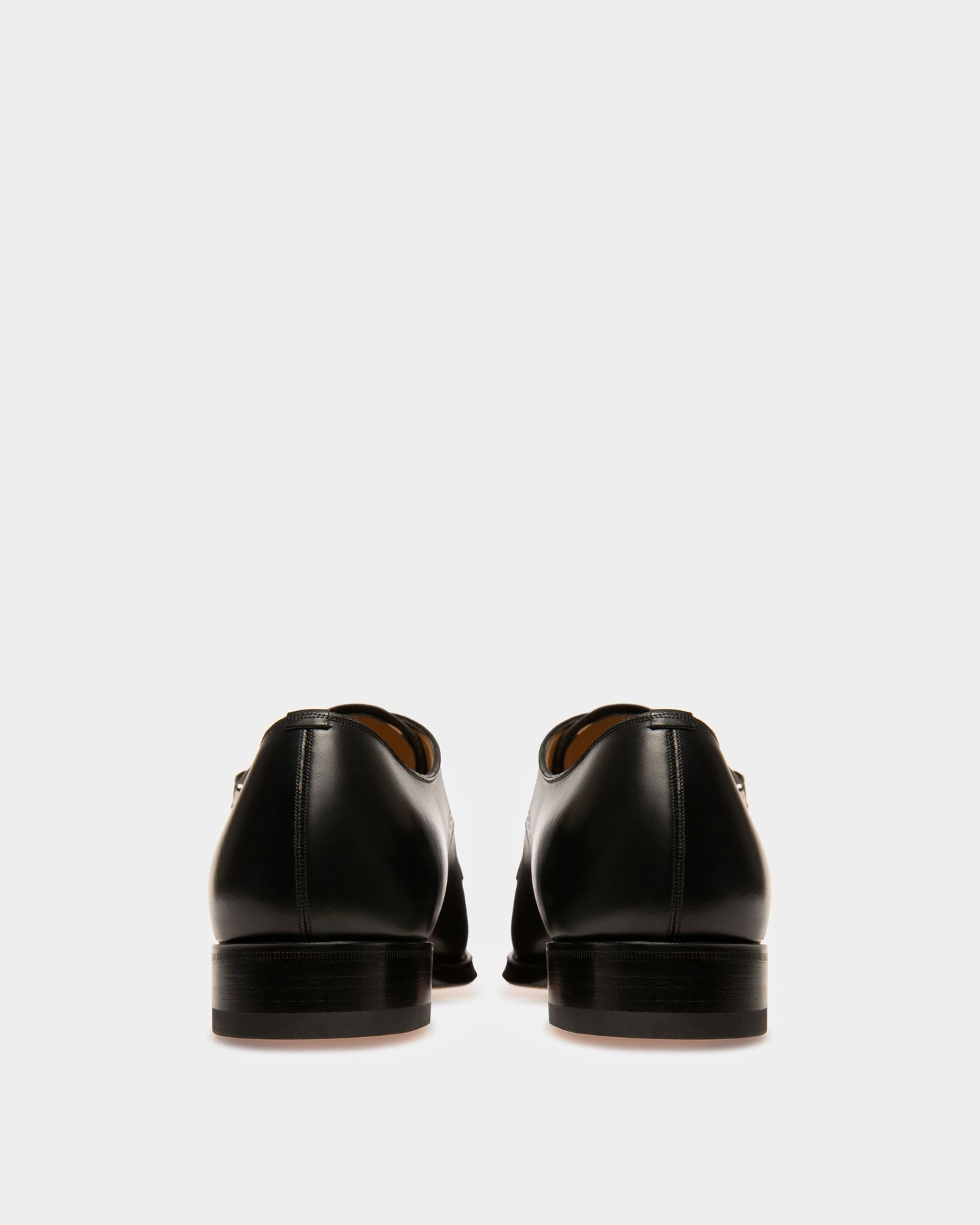 Scardino Men's Leather Monk Strap Shoe In Black