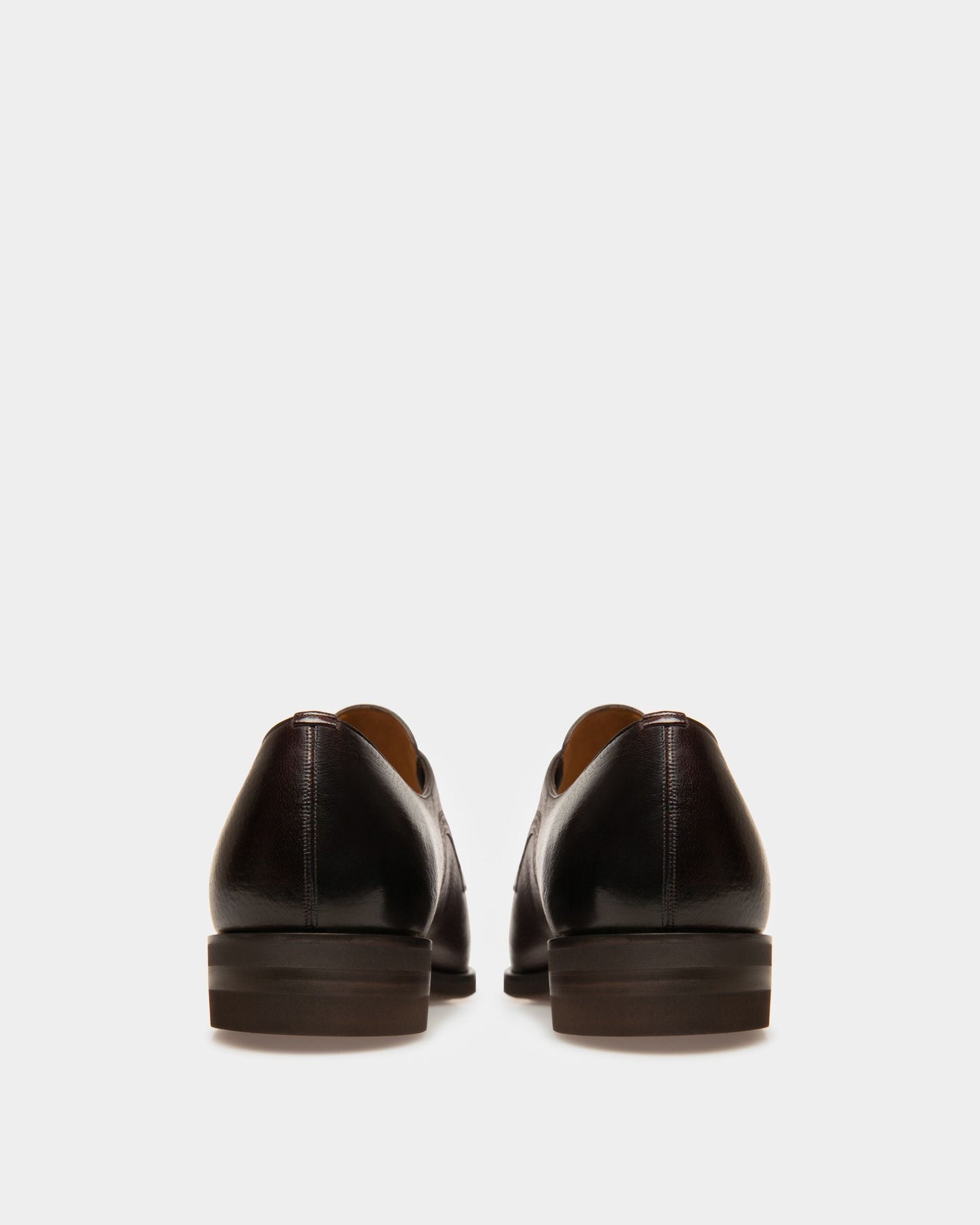 Scrivani Men's Leather Shoe In Coffee