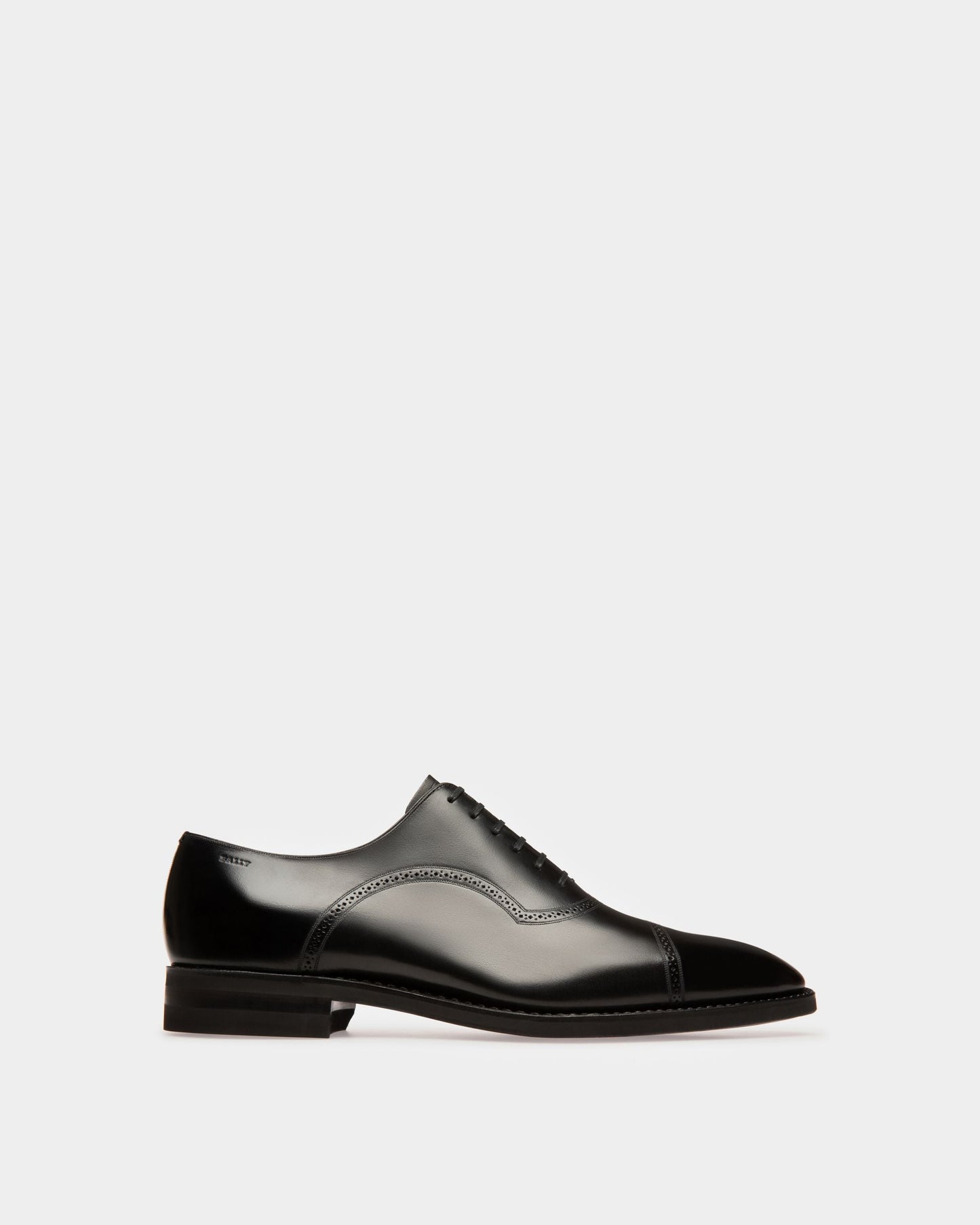 Scotch Men's Leather Oxford Lace-Up Shoe In Black