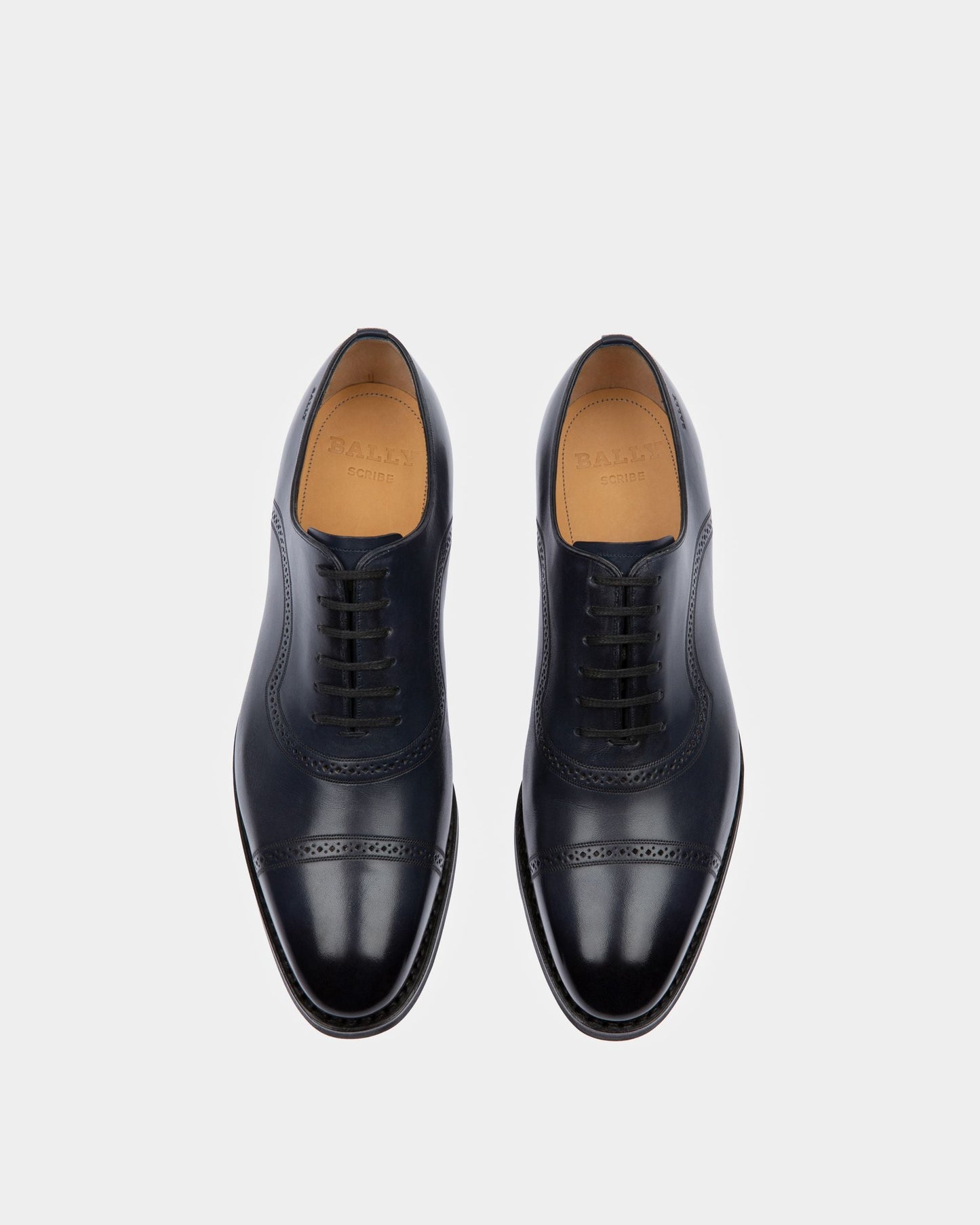 Scotch Leather Oxfords In Navy