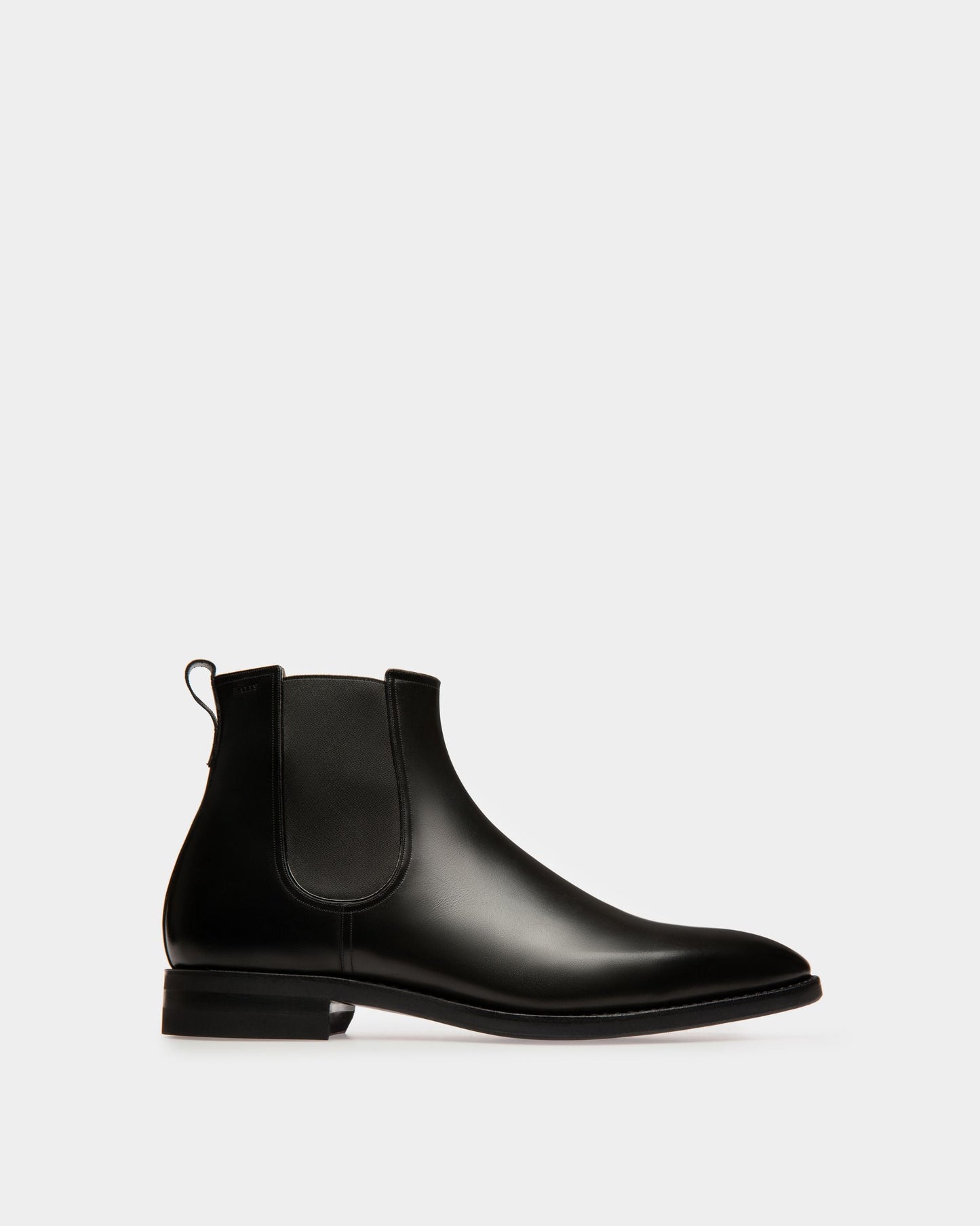 Scavone Men's Leather Boot In Black
