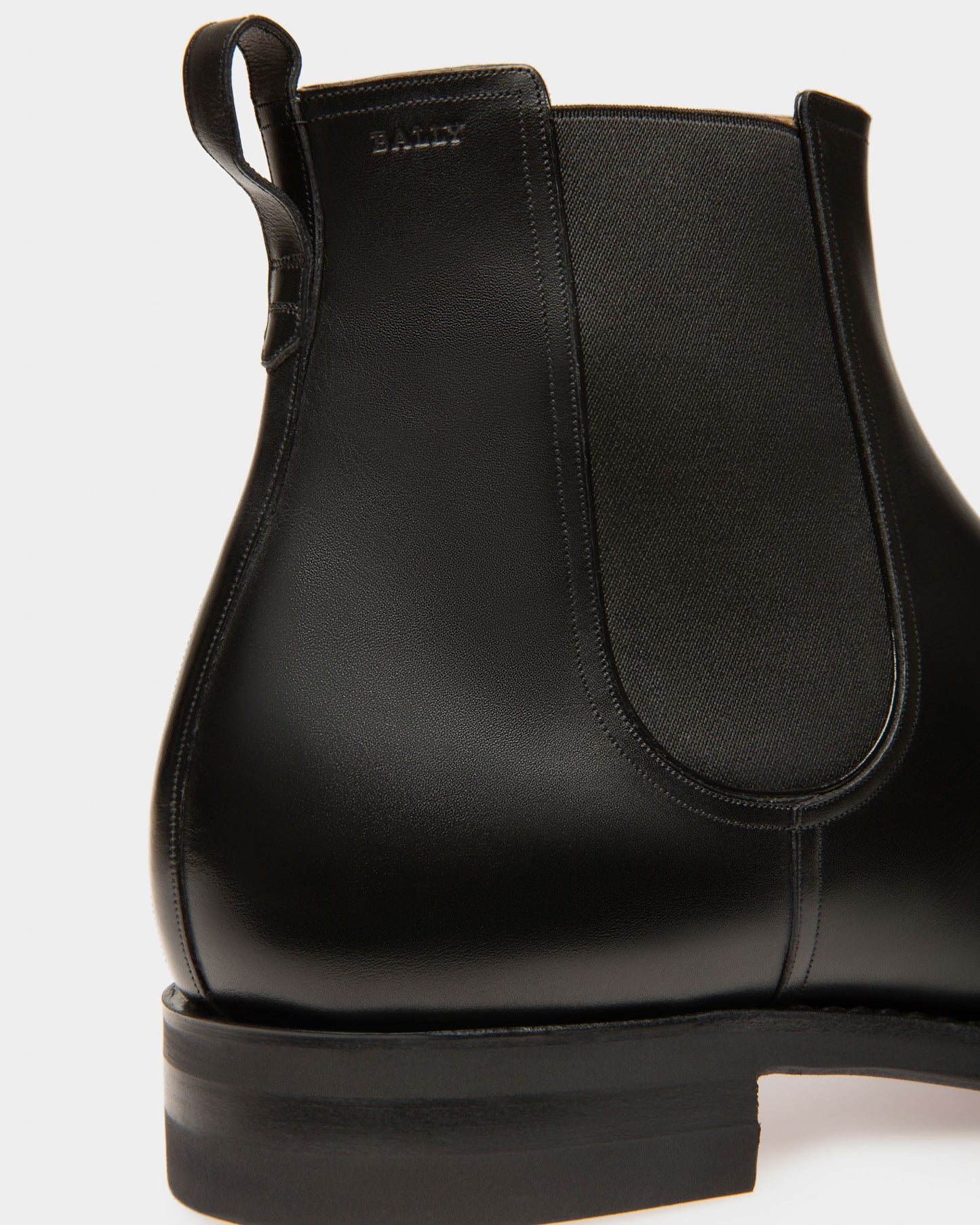Scavone Men's Leather Boot In Black