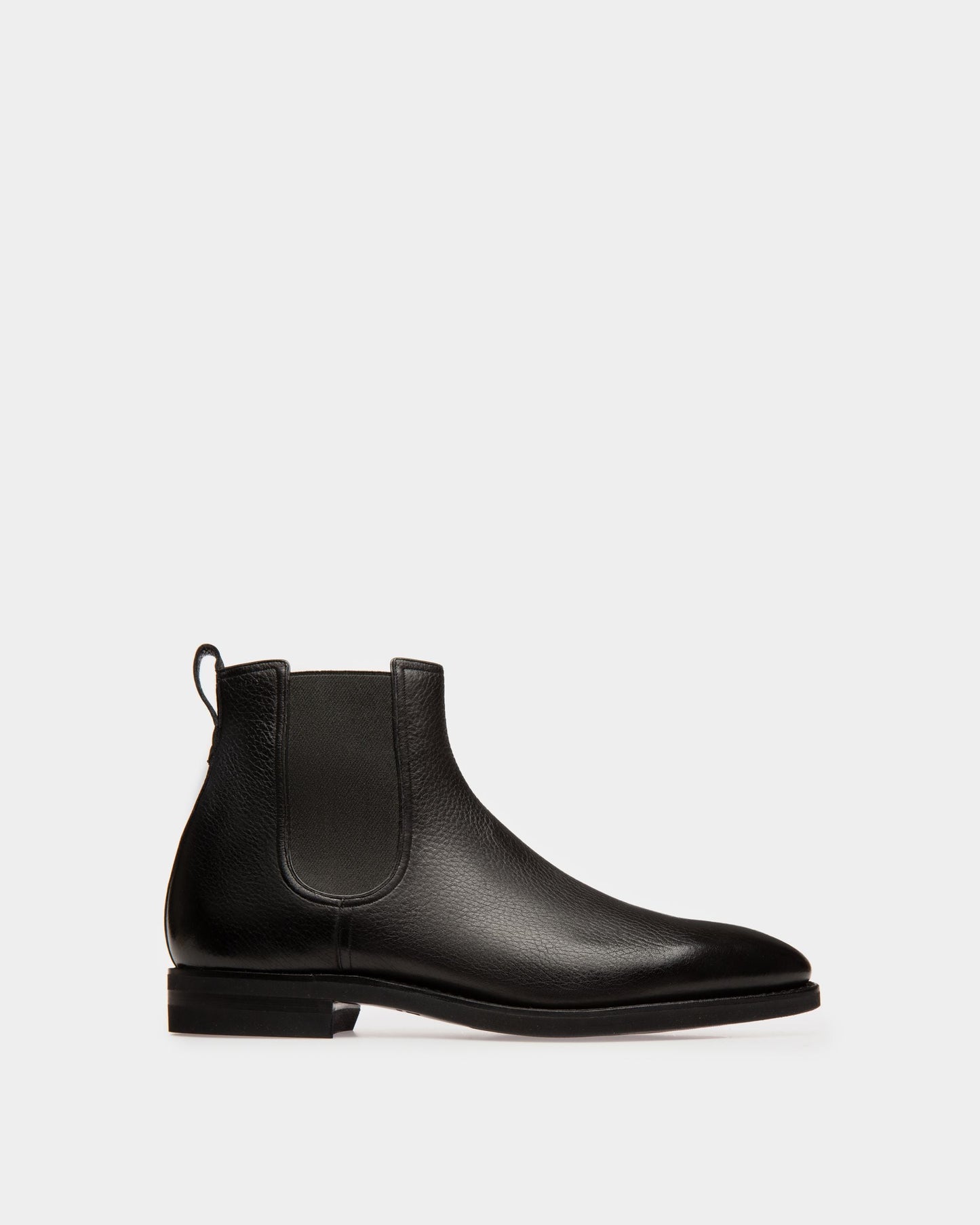 Scavone Men's Leather Boot In Black