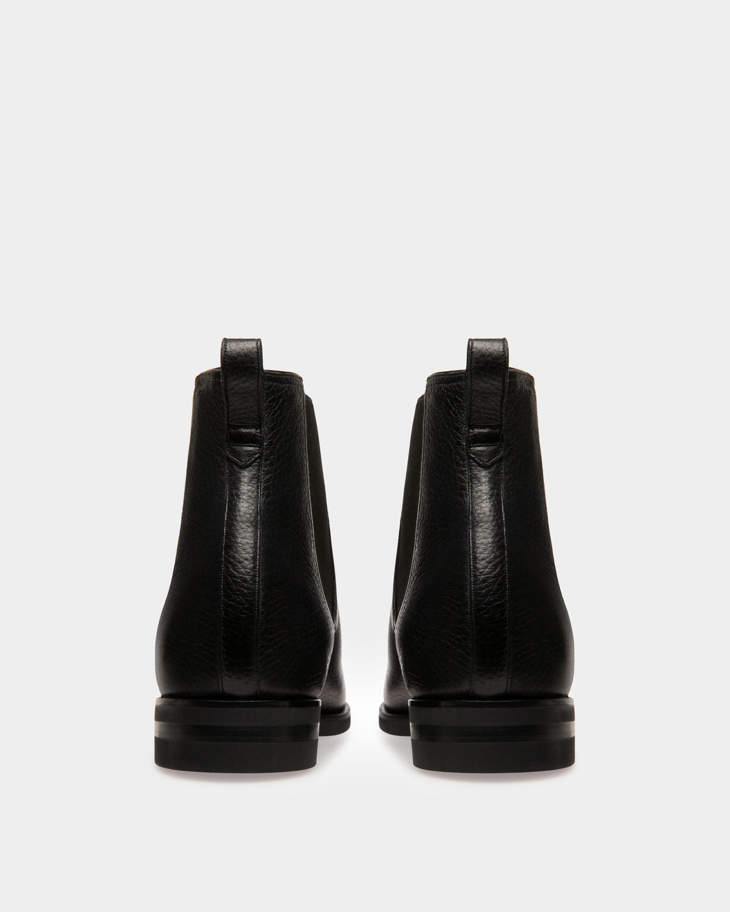 Scavone Men's Leather Boot In Black