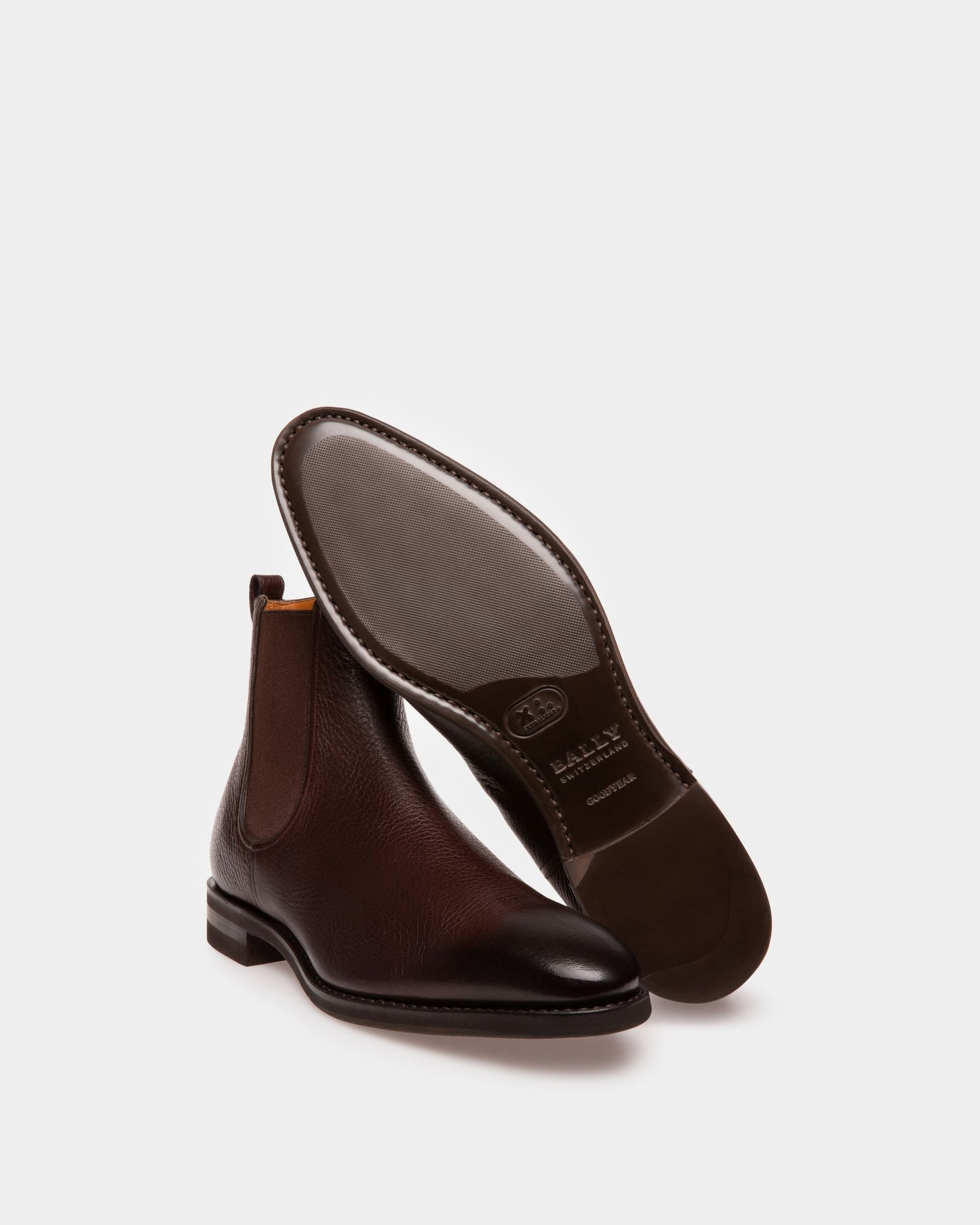 Scavone Men's Leather Boot In Brown
